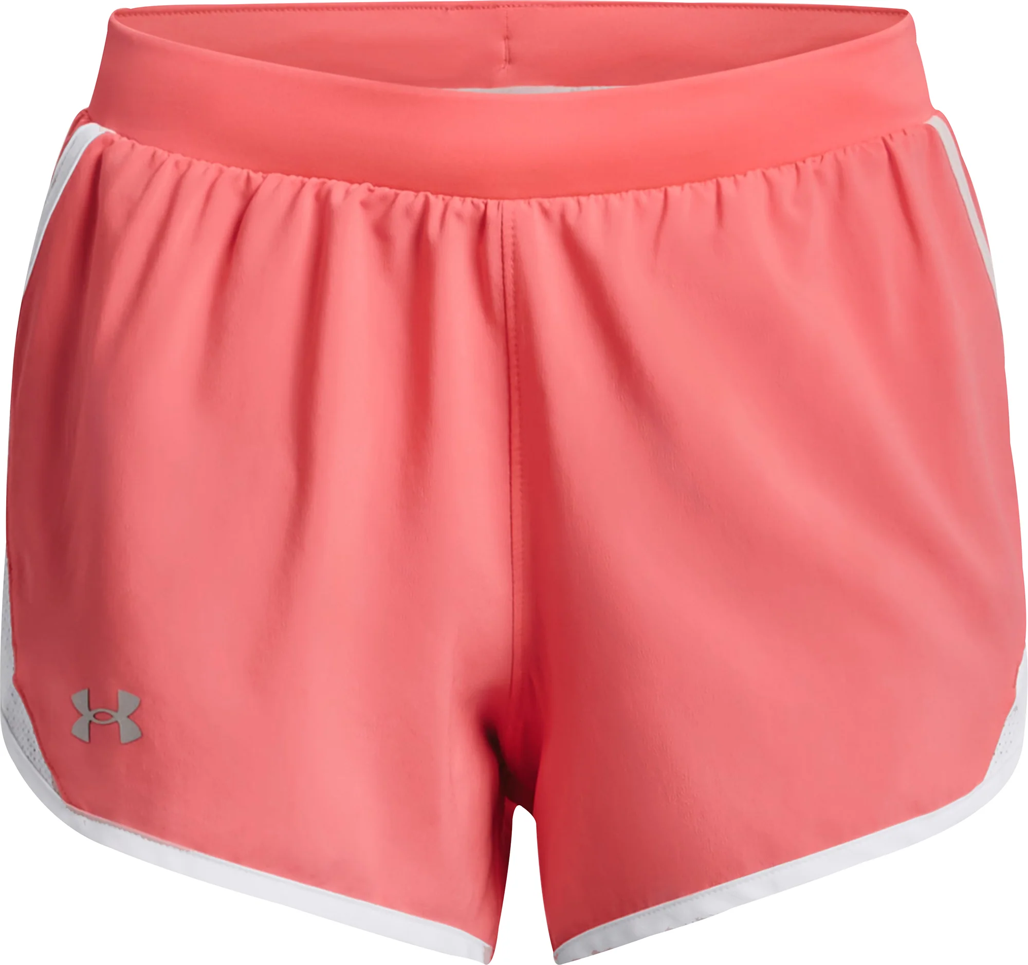 Under Armour Fly By 2.0 Womens Running Shorts - Pink - Image 5