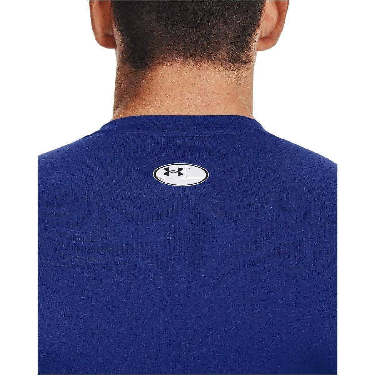 Under Armour HeatGear Armour Long Sleeve Mens Compression Top - Blue - Image 3
