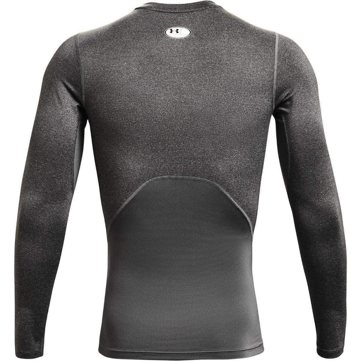 Under Armour HeatGear Armour Long Sleeve Mens Compression Top - Grey - Image 5