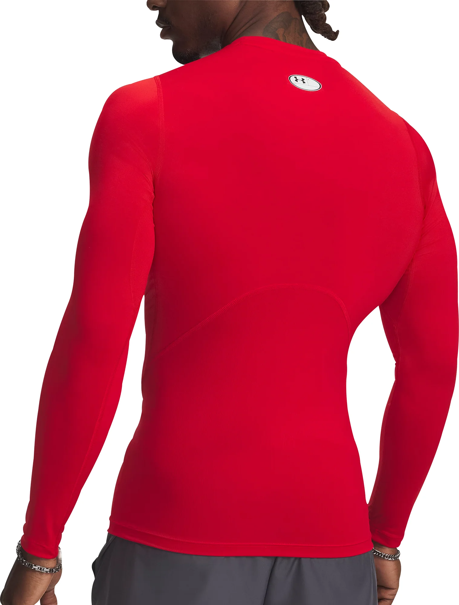 Under Armour HeatGear Armour Long Sleeve Mens Compression Top - Red - Image 2