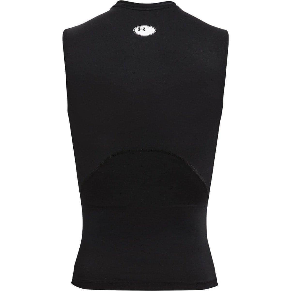 Under Armour HeatGear Armour Mens Sleeveless Compression Top - Black - Image 5