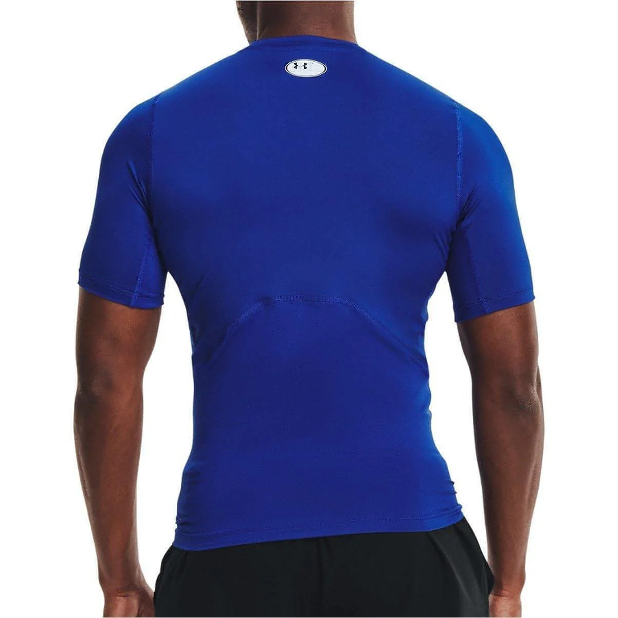 Under Armour HeatGear Armour Short Sleeve Mens Compression Top - Blue - Image 2