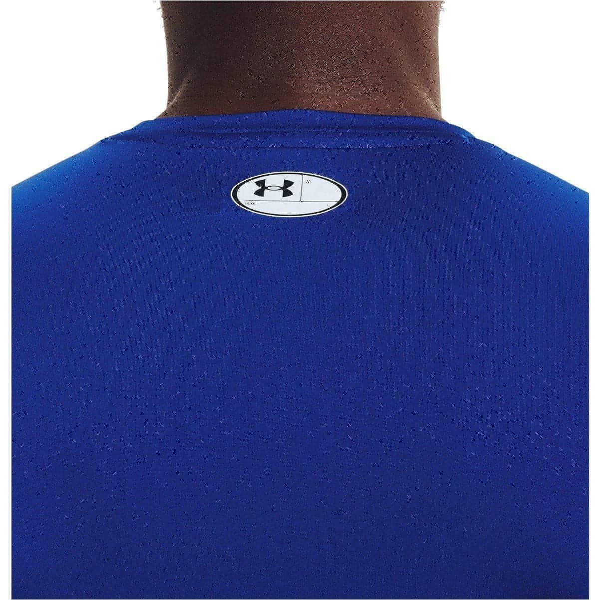 Under Armour HeatGear Armour Short Sleeve Mens Compression Top - Blue - Image 4