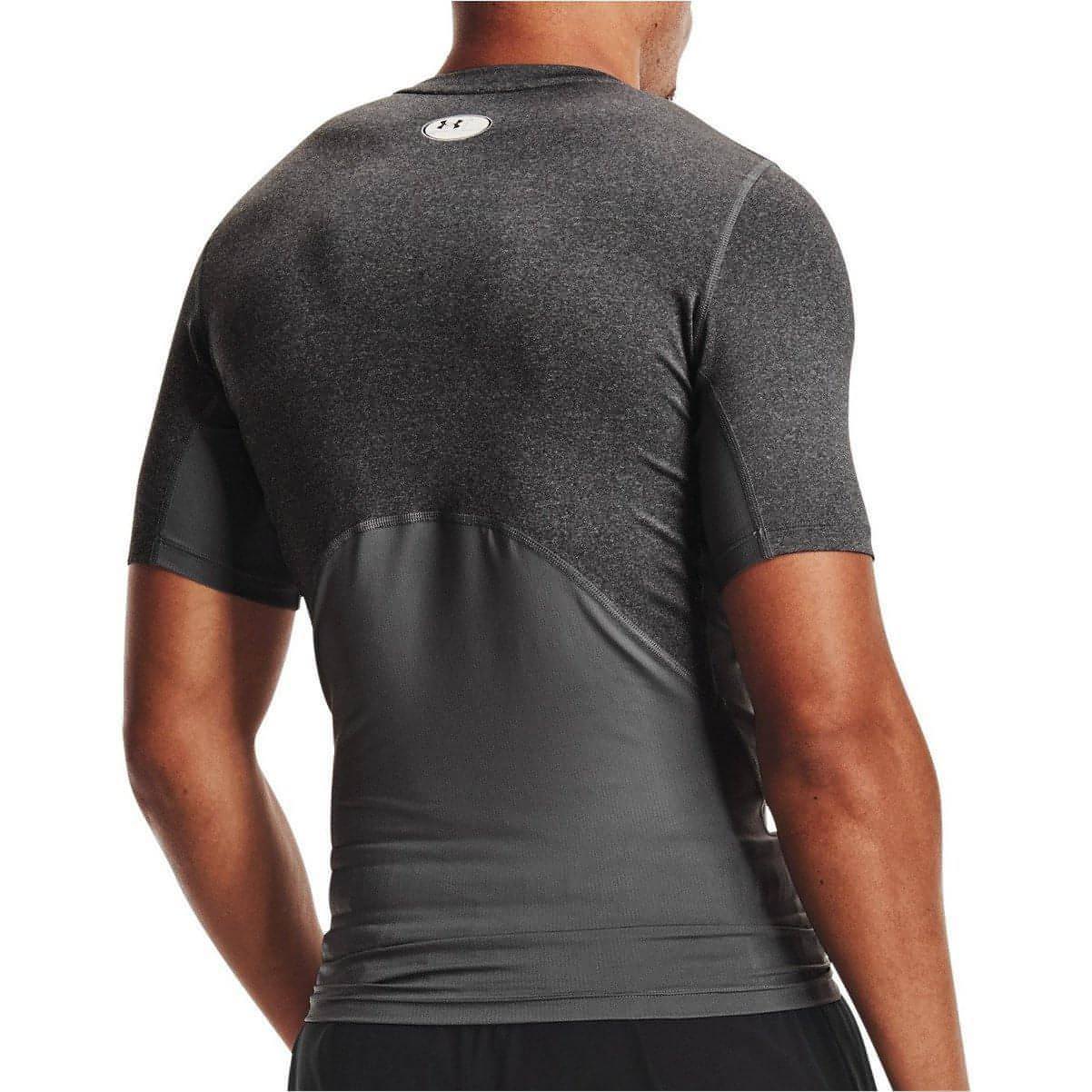 Under Armour HeatGear Armour Short Sleeve Mens Compression Top - Grey - Image 2
