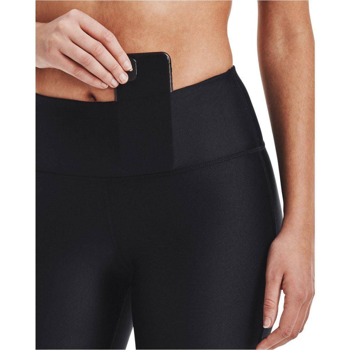 Under Armour HeatGear Armour Womens Short Running Tights - Black - Image 3