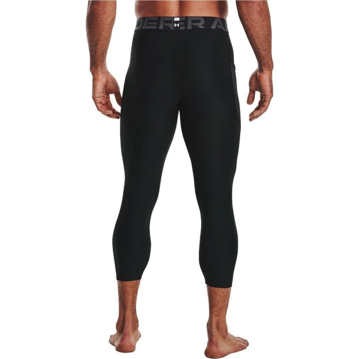 Under Armour HeatGear Mens 3/4 Capri Training Tights - Black - Image 2