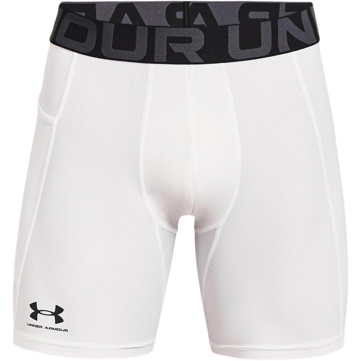 Under Armour HeatGear Mens Short Compression Tights - White - Image 4