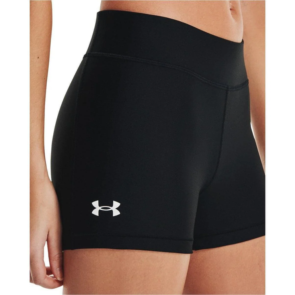 Under Armour HeatGear Mid Rise Womens Short Training Tights - Black - Image 3