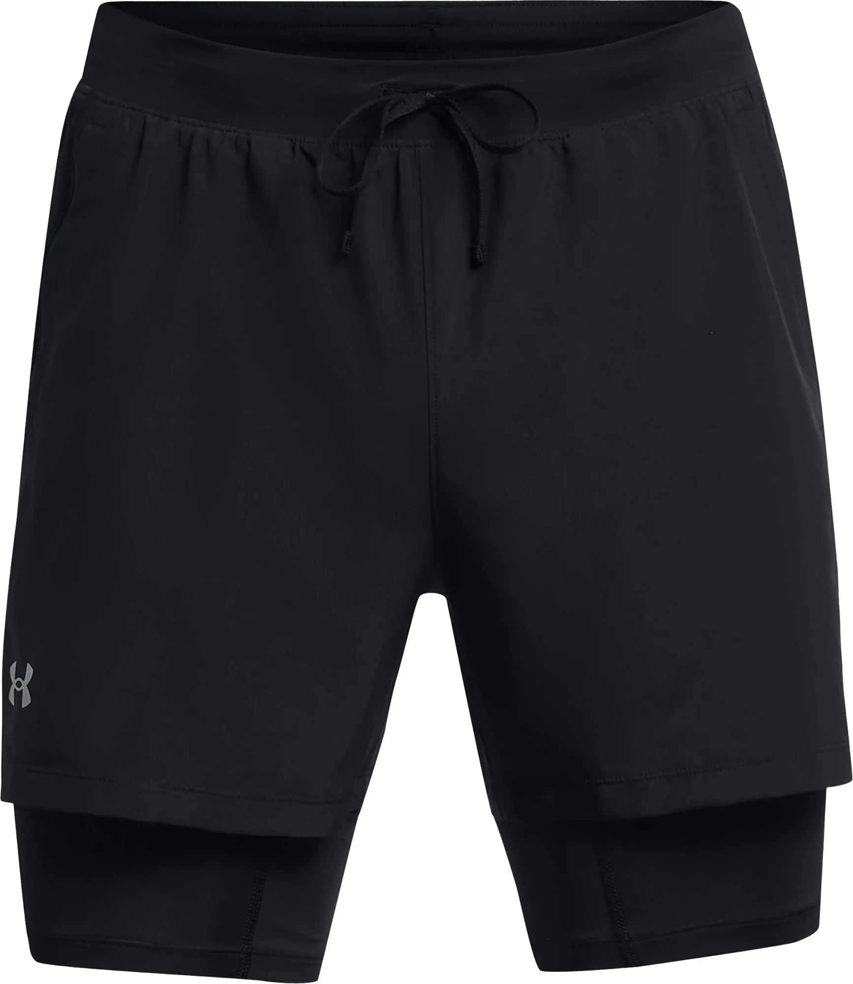 Under Armour Launch 2 In 1 Mens Running Shorts - Black - Image 4