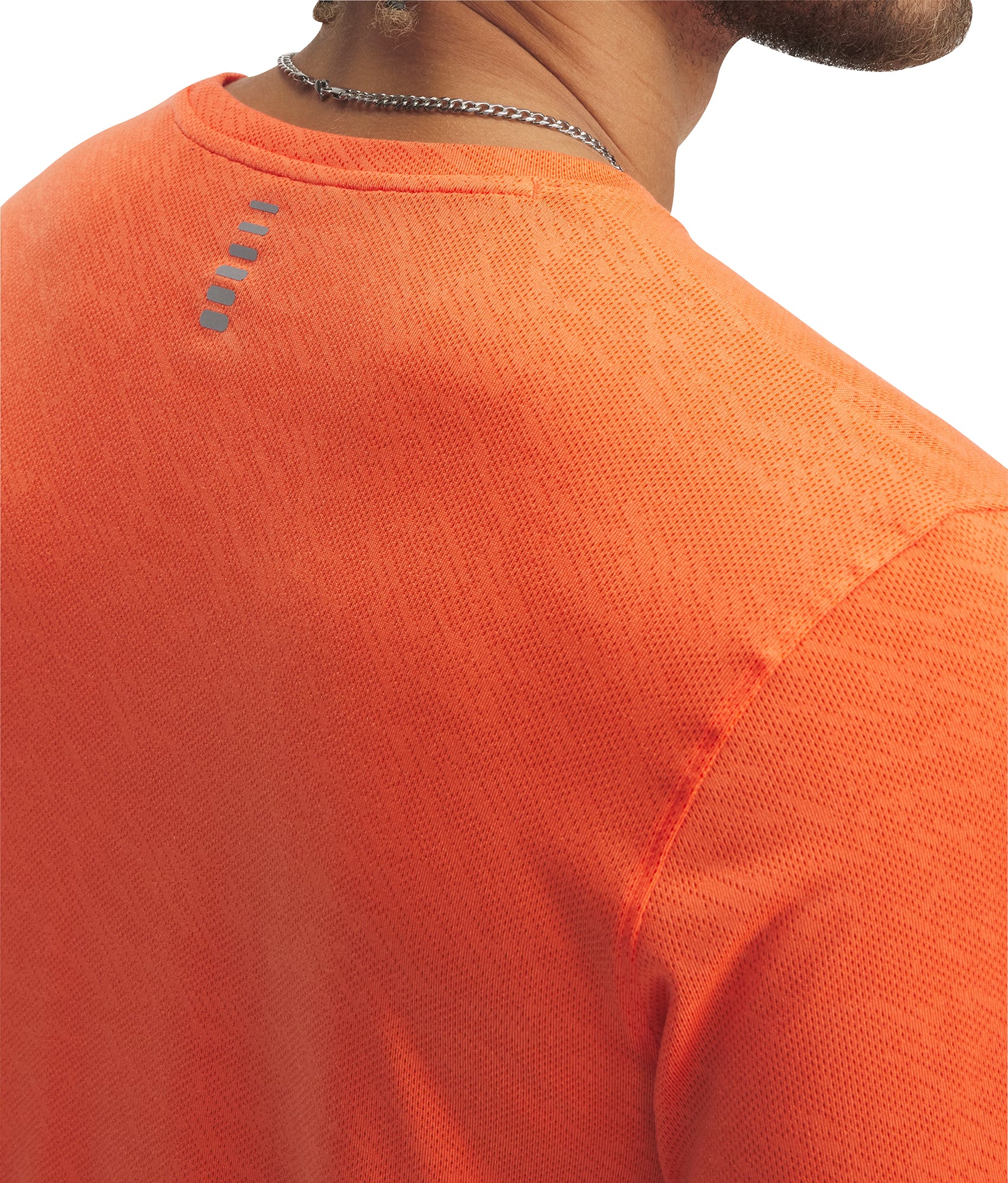 Under Armour Launch Camo Short Sleeve Mens Running Top - Orange - Image 3
