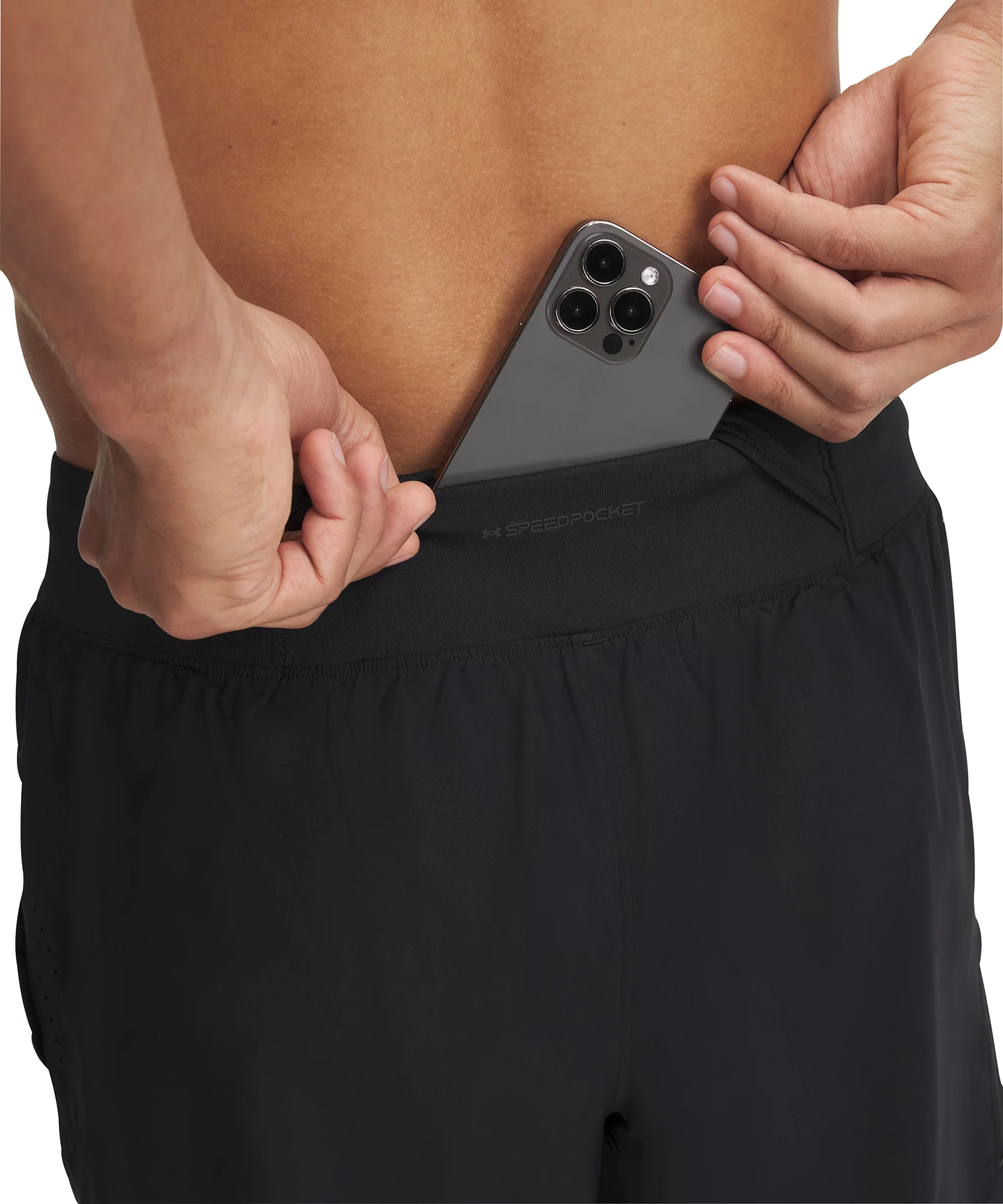 Under Armour Launch Elite 2 In 1 Mens Running Shorts - Black - Image 3