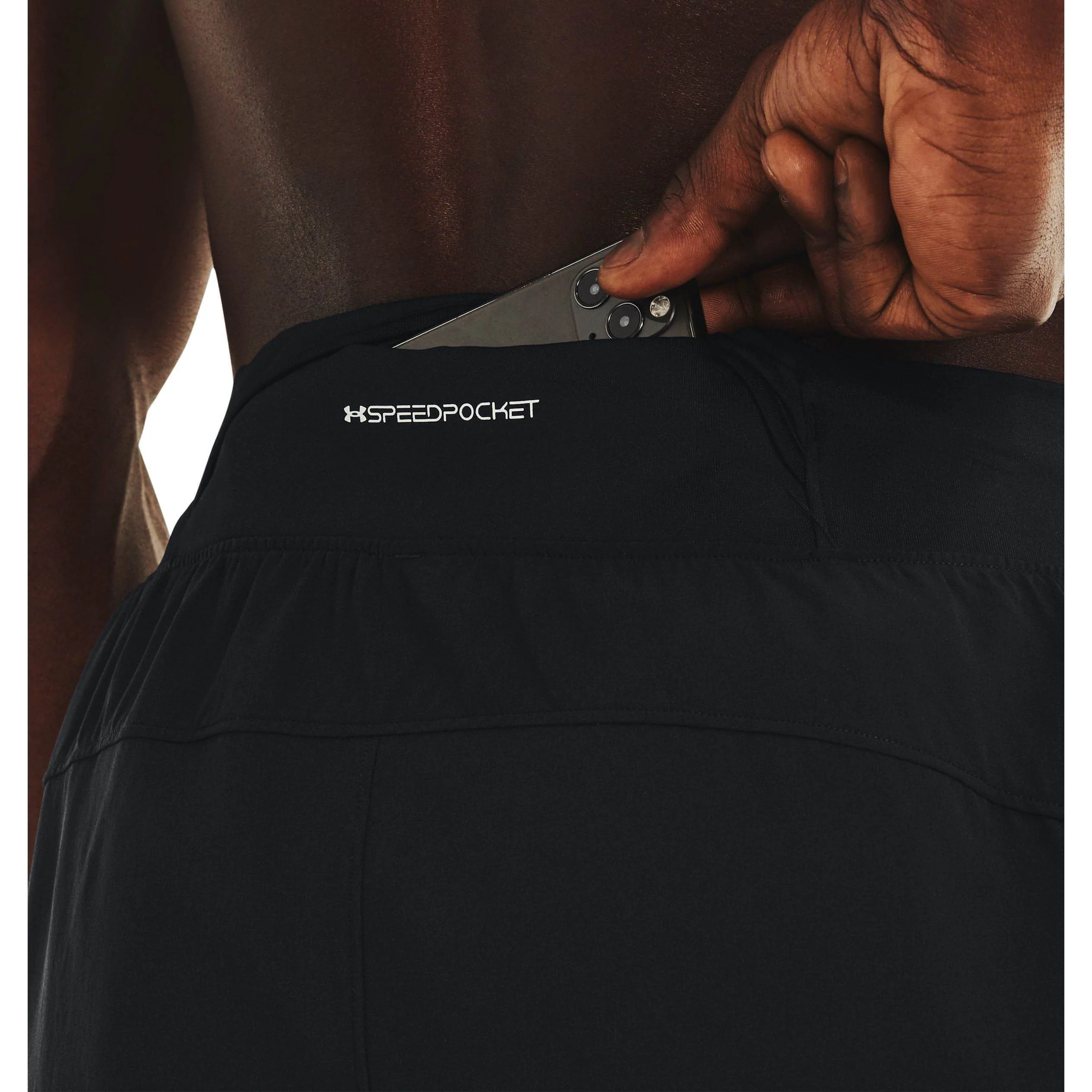 Under Armour Launch Elite 5 Inch Mens Running Shorts - Black - Image 3