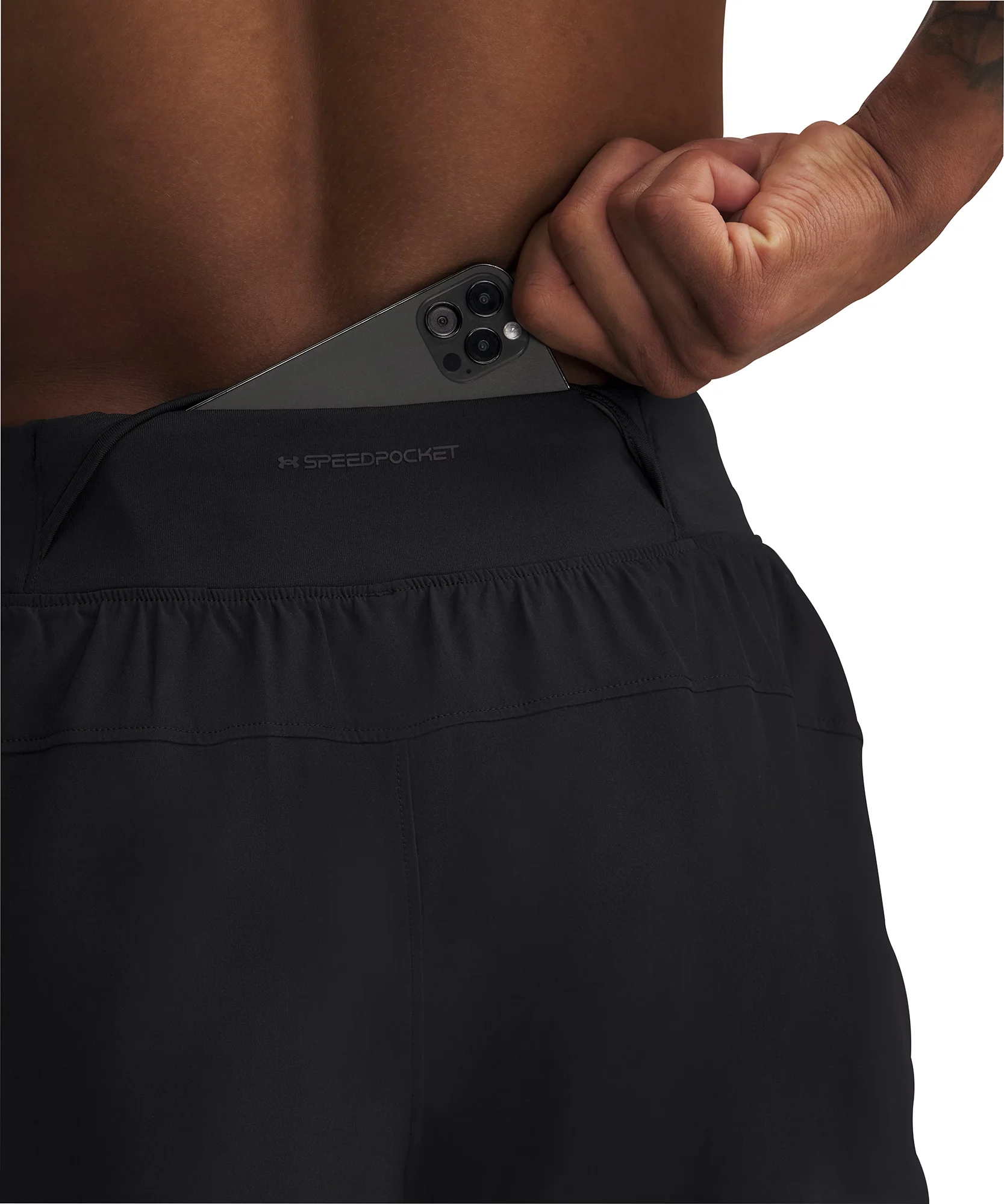 Under Armour Launch Elite 7 Inch Mens Running Shorts - Black - Image 3