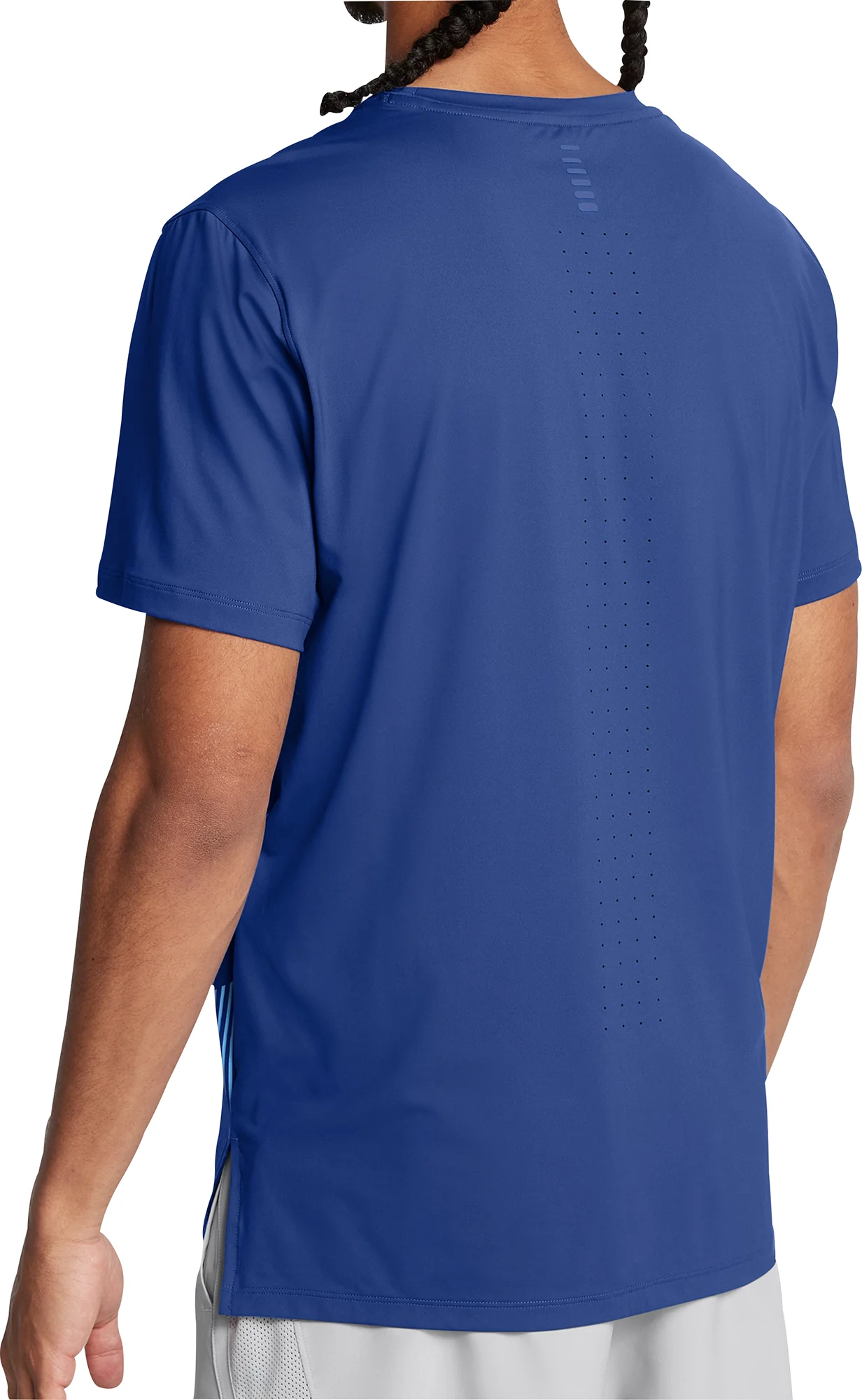 Under Armour Launch Elite Graphic Short Sleeve Mens Running Top - Blue - Image 2