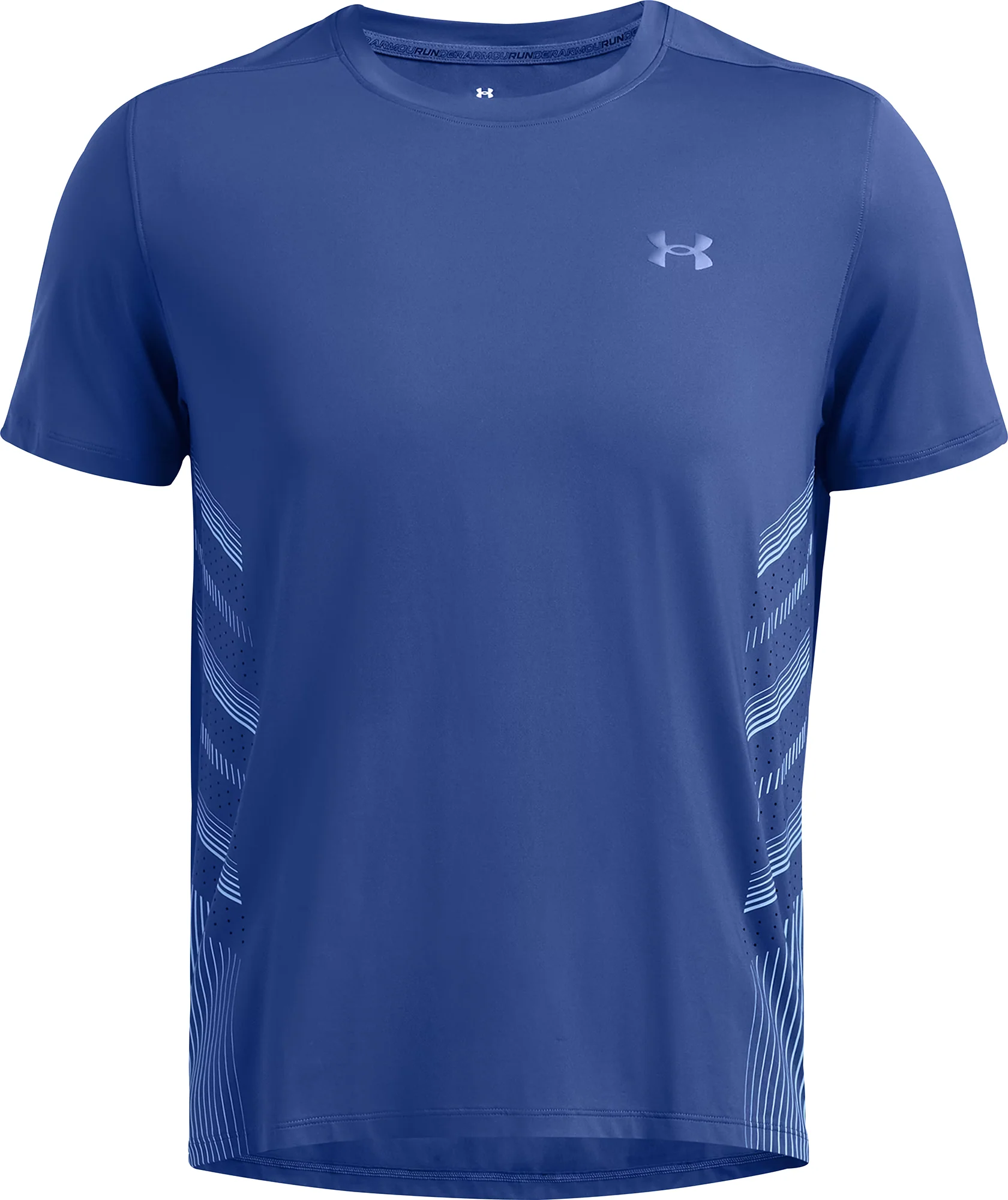 Under Armour Launch Elite Graphic Short Sleeve Mens Running Top - Blue - Image 4