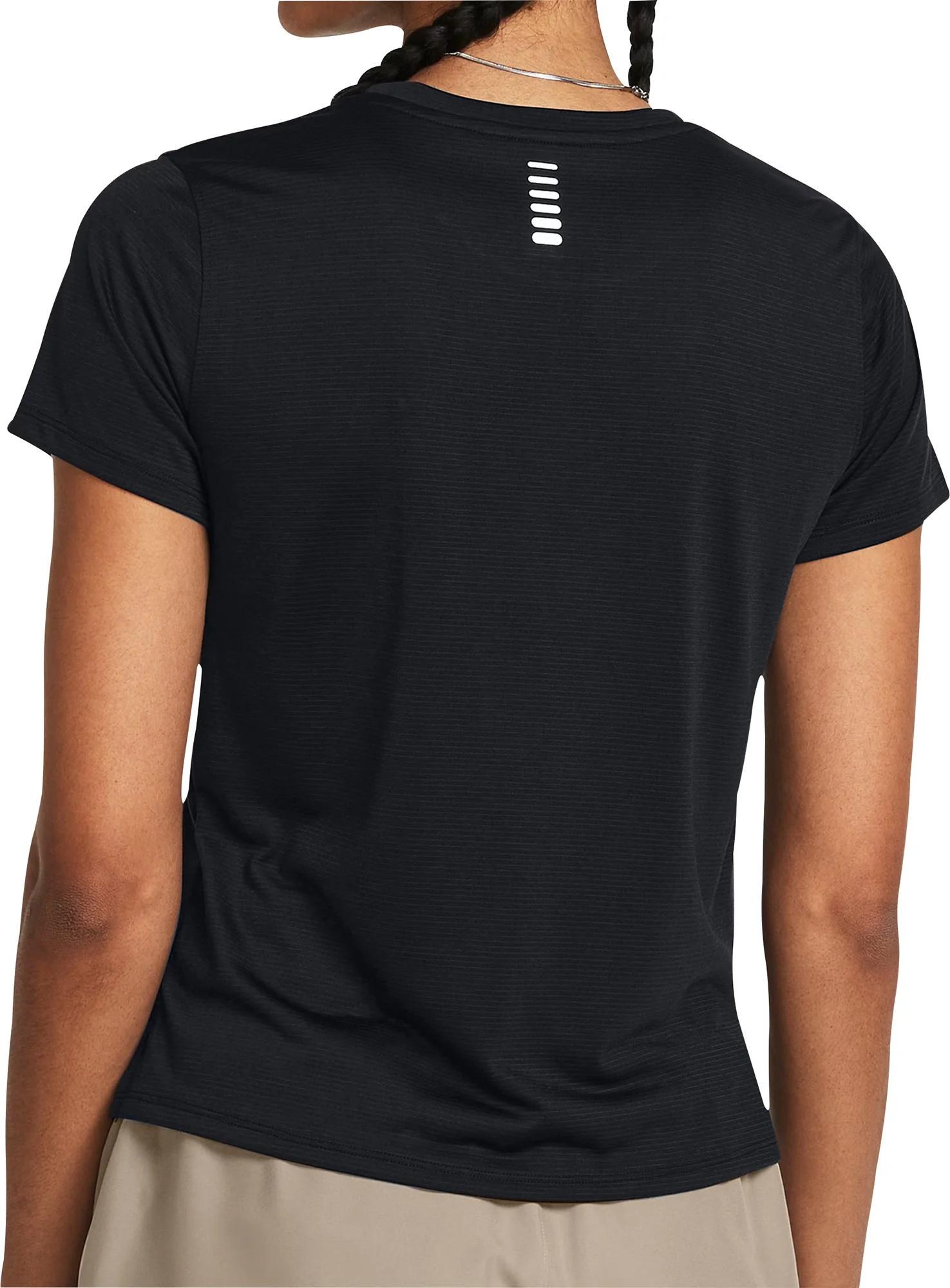 Under Armour Launch Short Sleeve Womens Running Top - Black - Image 2