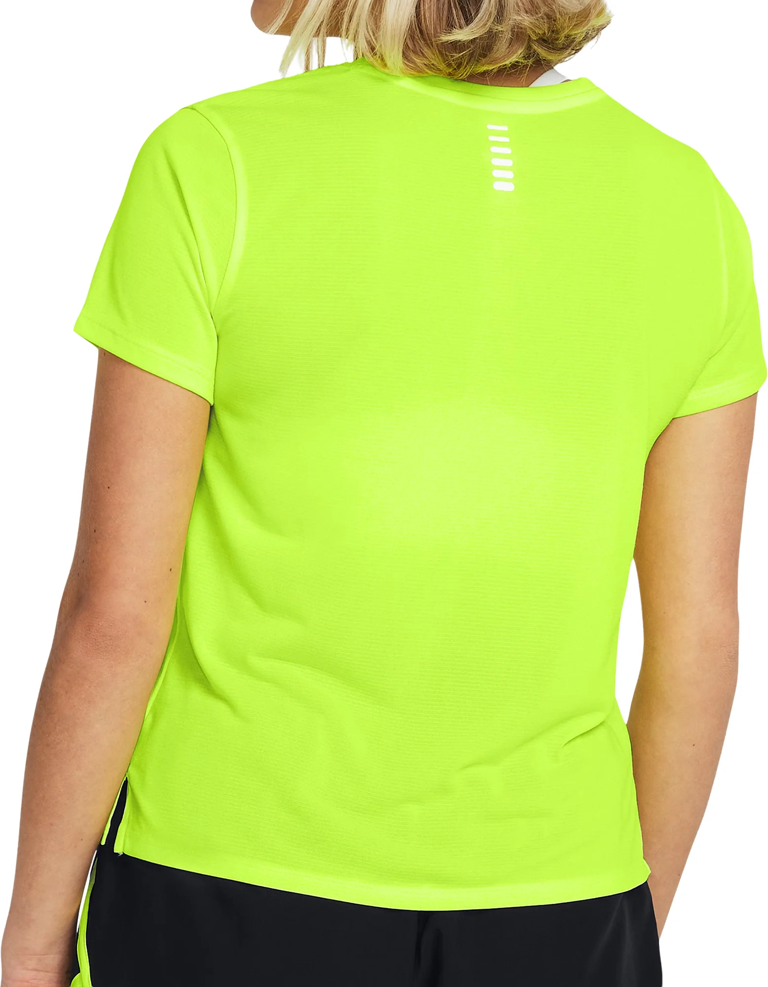 Under Armour Launch Short Sleeve Womens Running Top - Yellow - Image 2