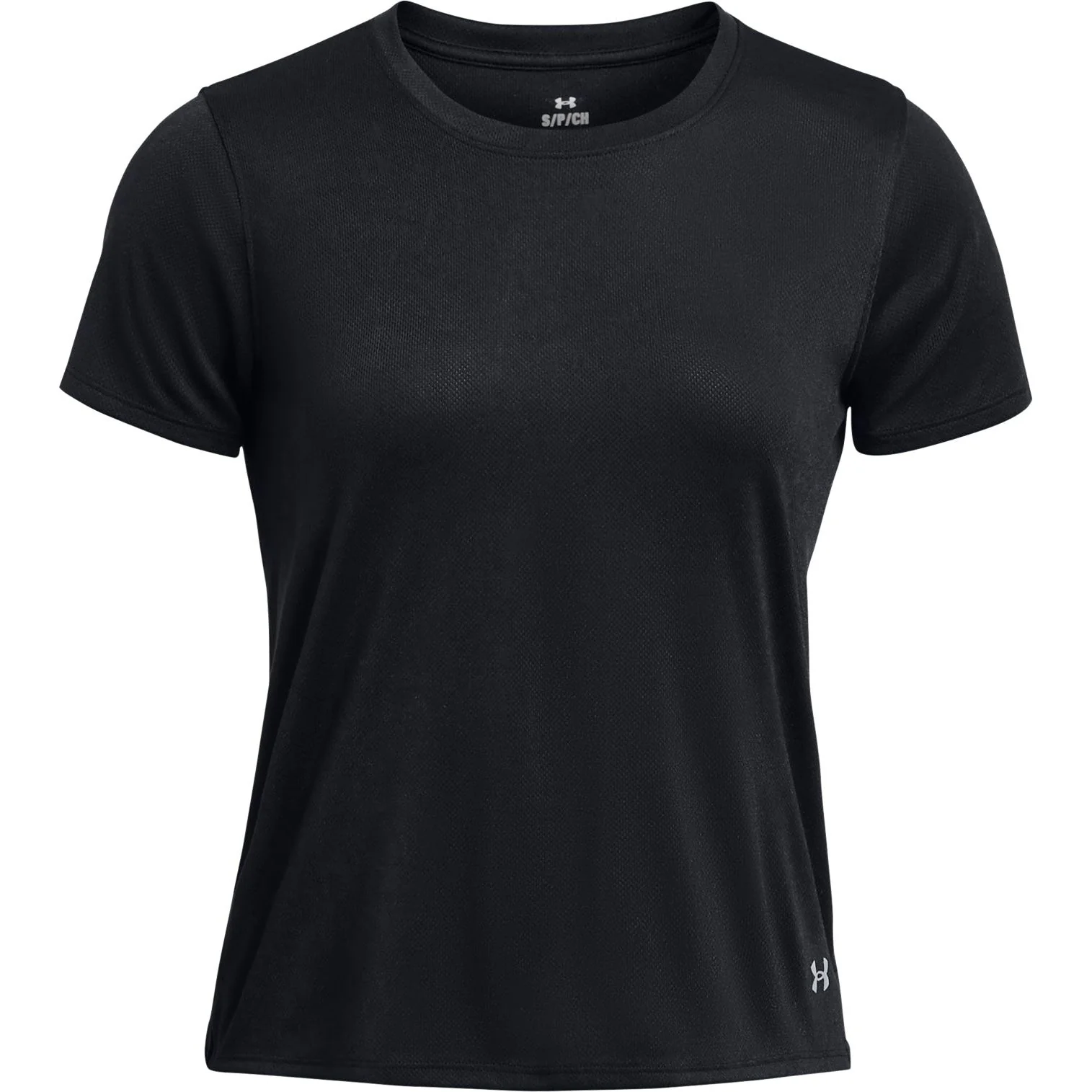Under Armour Launch Splatter Short Sleeve Womens Running Top - Black - Image 4