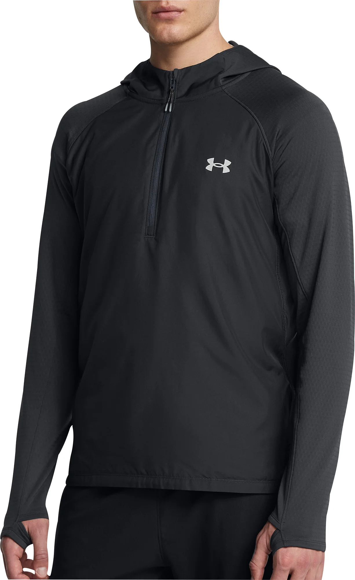Under Armour Launch Trail Half Zip Long Sleeve Mens Running Top - Grey
