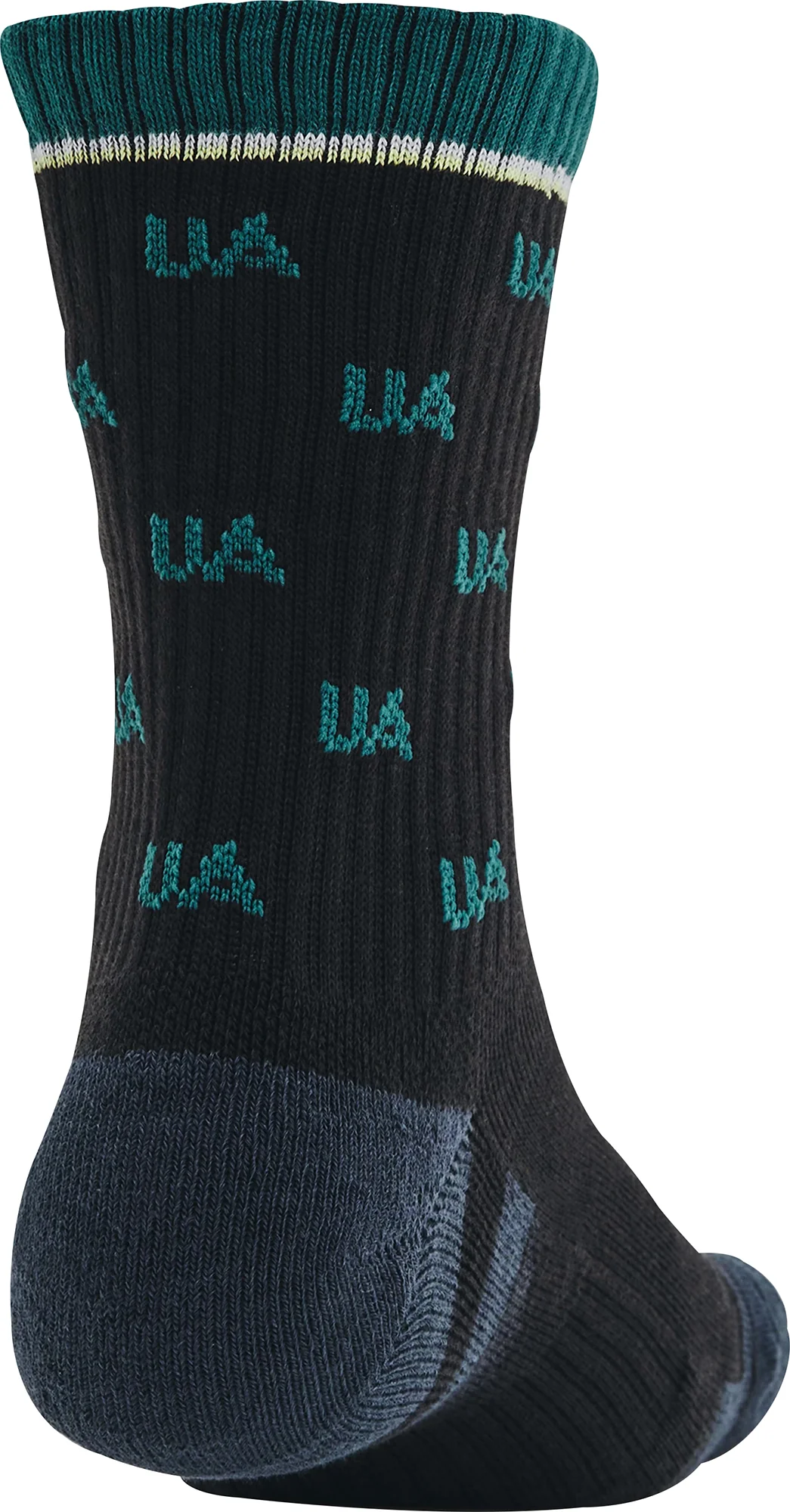 Under Armour Performance (2 Pack) Mid Crew Socks - Black - Image 3