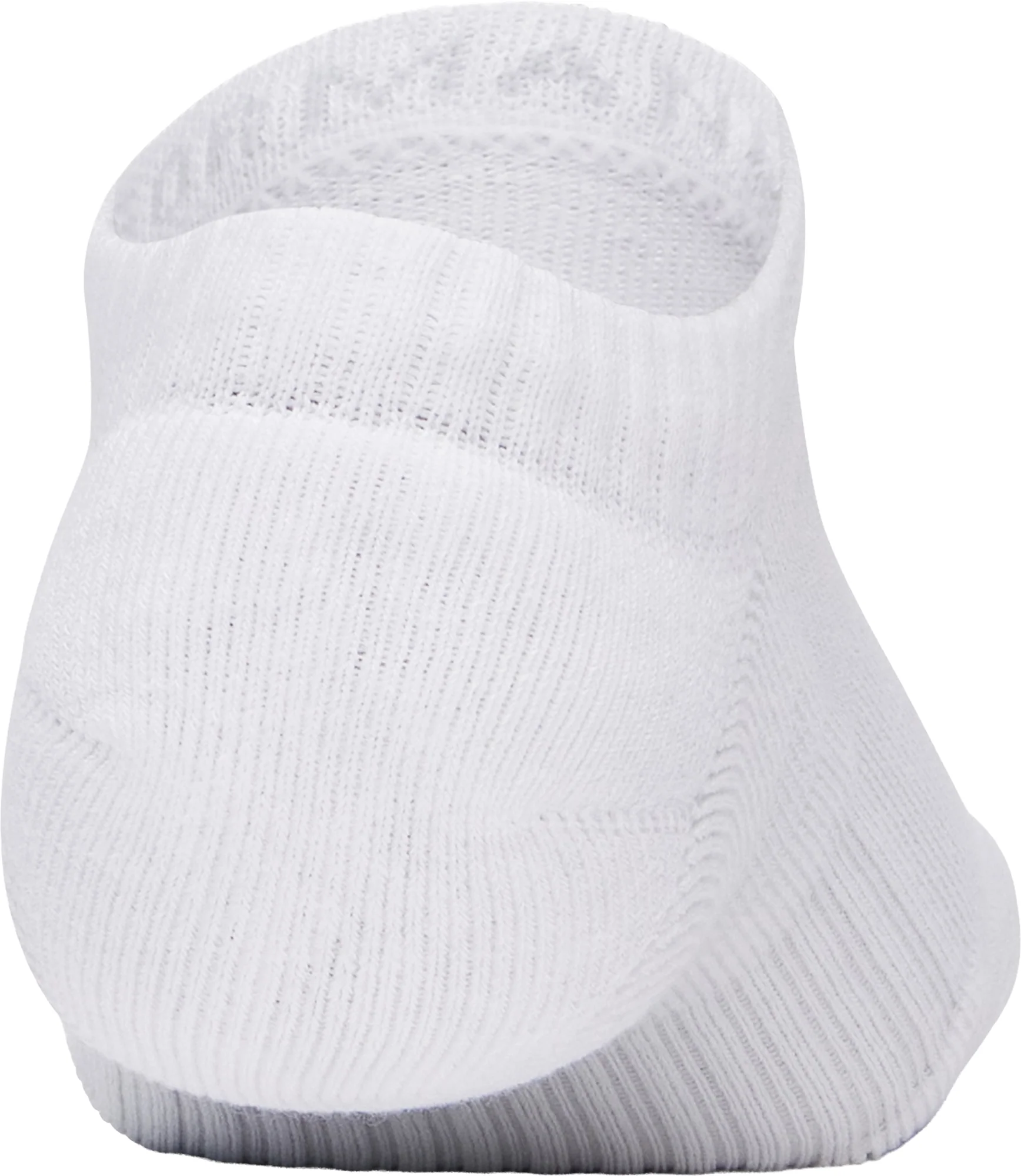 Under Armour Performance Cotton (3 Pack) No Show Socks - White - Image 3