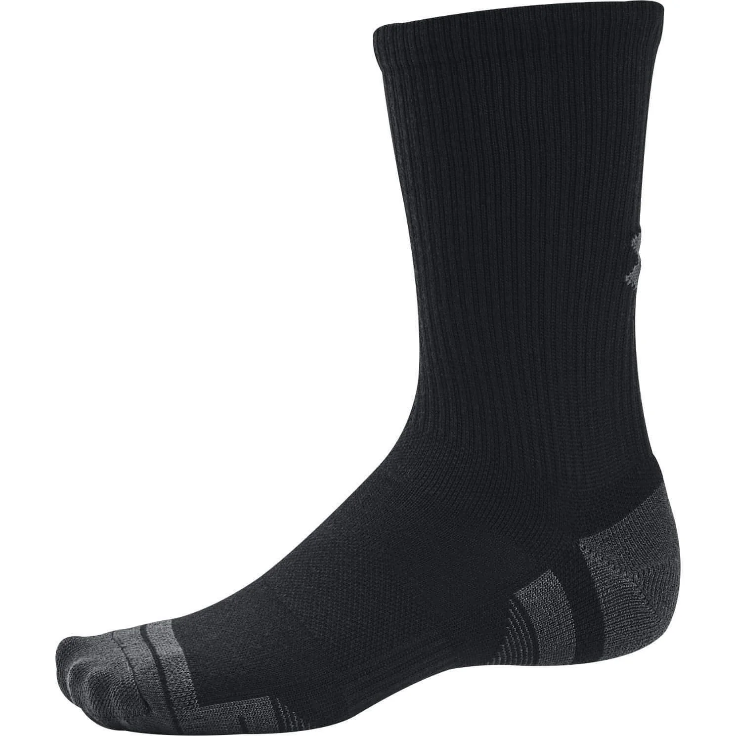 Under Armour Performance Tech (3 Pack) Crew Socks - Black - Image 4