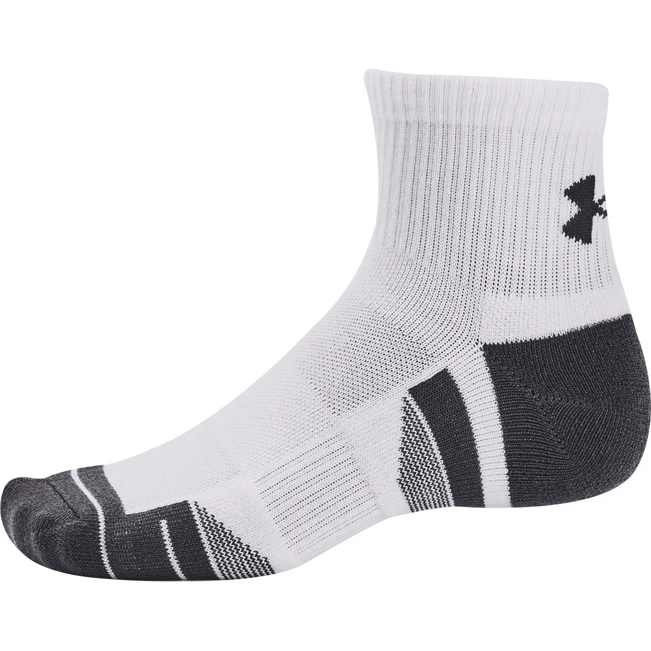 Under Armour Performance Tech (3 Pack) Quarter Socks - White - Image 4