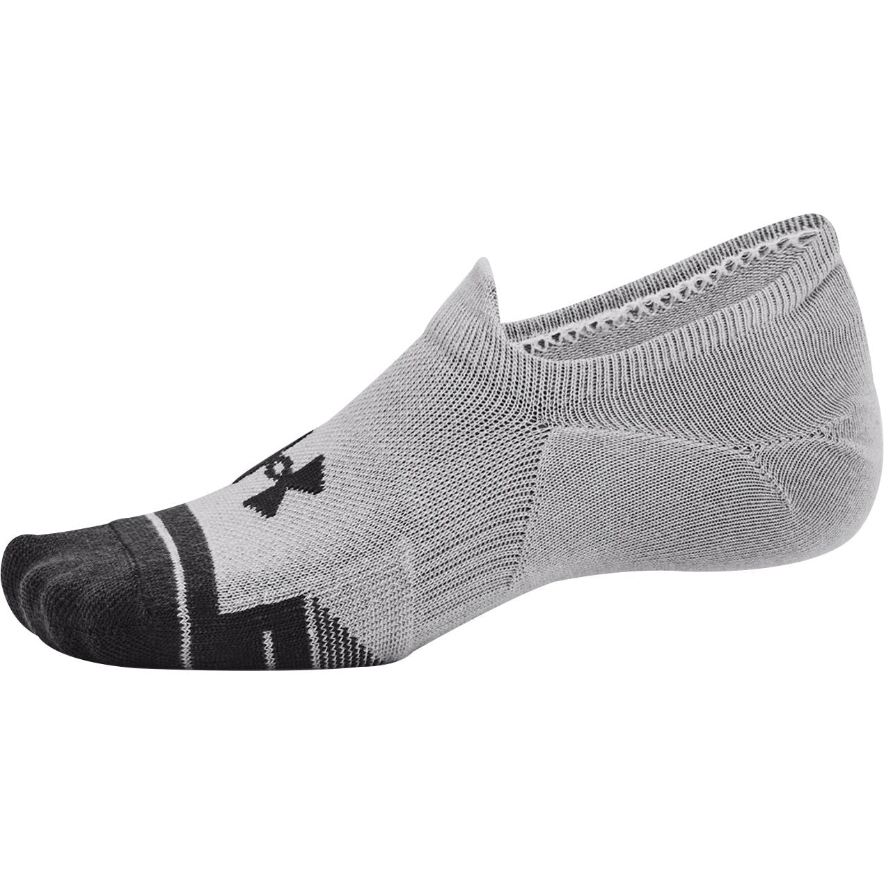 Under Armour Performance Tech (3 Pack) Ultra Low Tab Socks - Grey - Image 4