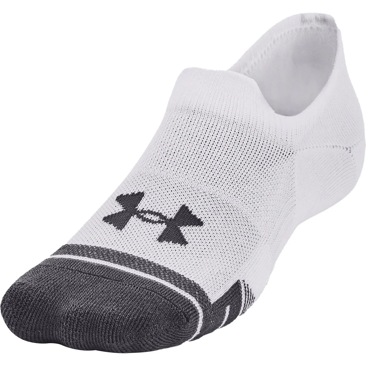 Under Armour Performance Tech (3 Pack) Ultra Low Tab Socks - White - Image 2