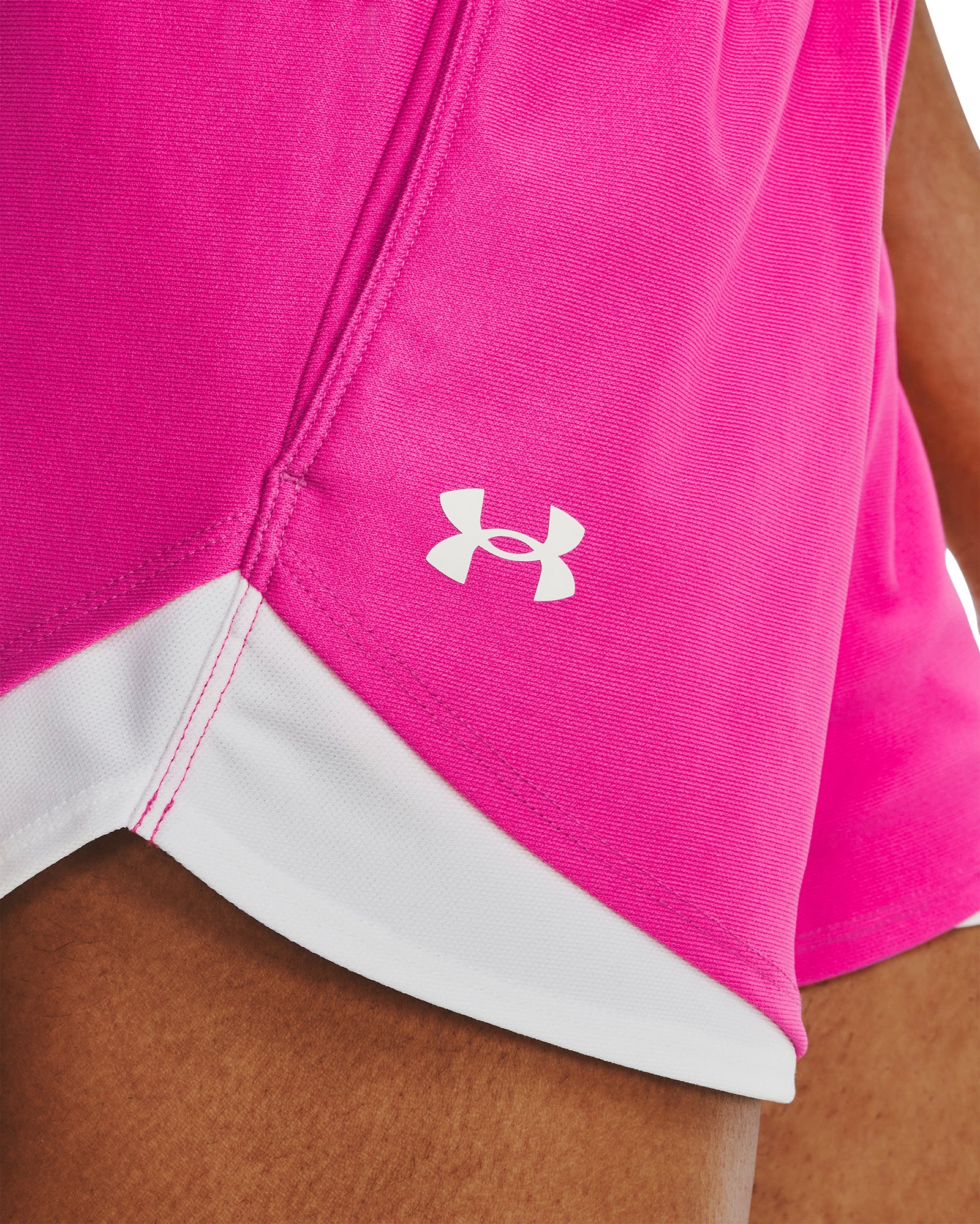Under Armour Play Up 3.0 Womens Running Shorts - Pink - Image 3