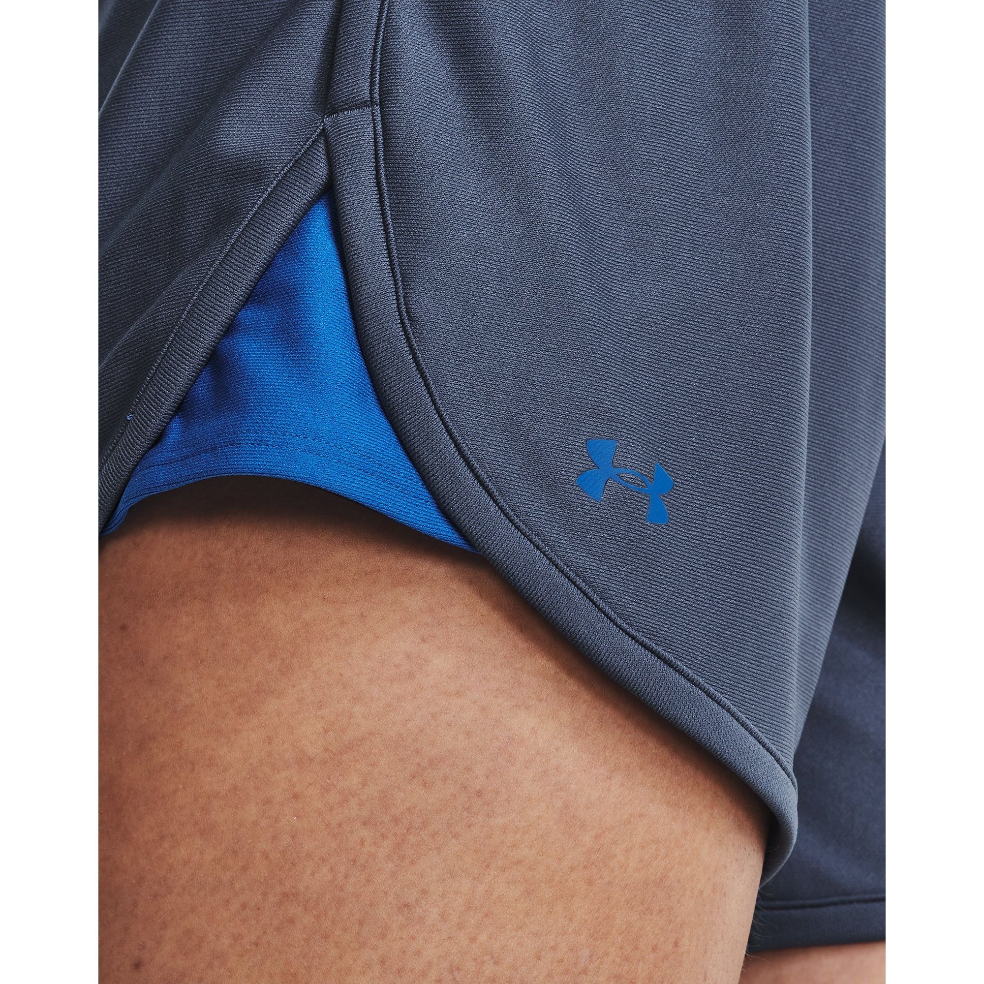 Under Armour Play Up 5 Inch Womens Running Shorts - Blue - Image 3