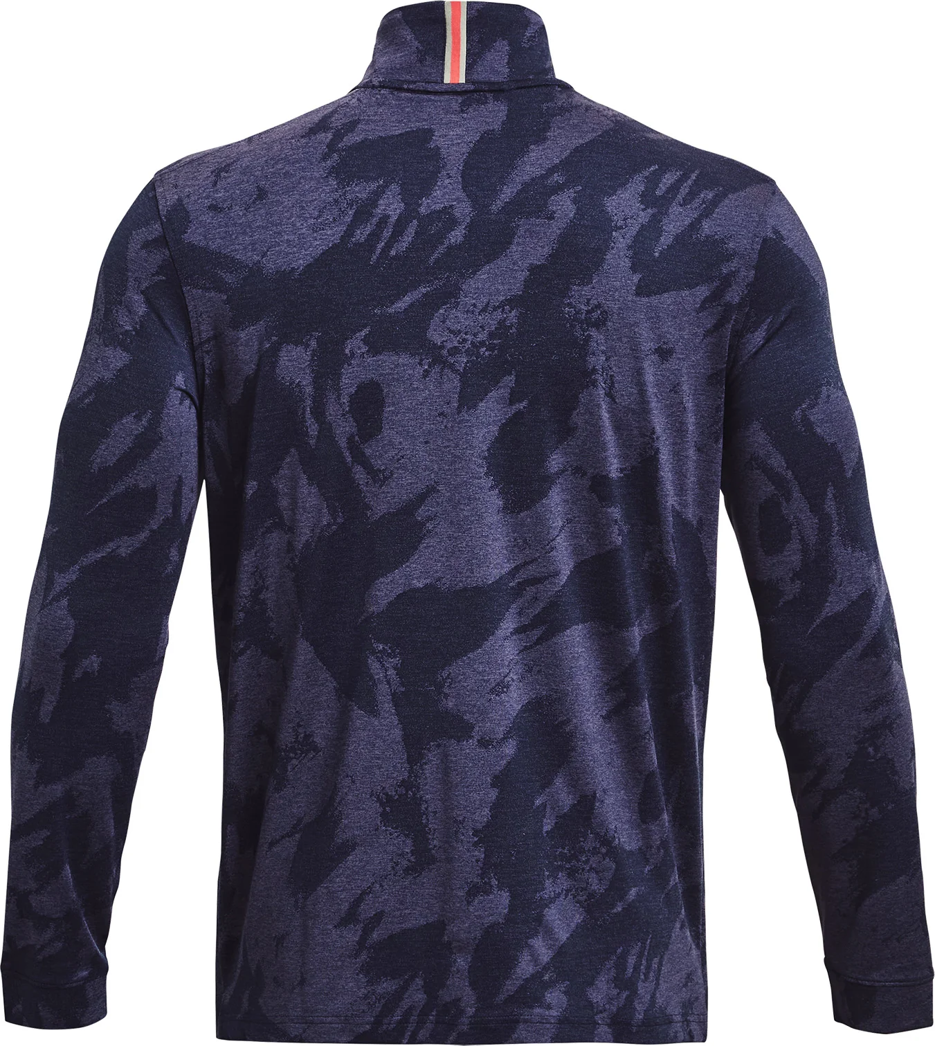 Under Armour Playoff Jacquard Half Zip Long Sleeve Mens Golf Top - Blue - Image 5