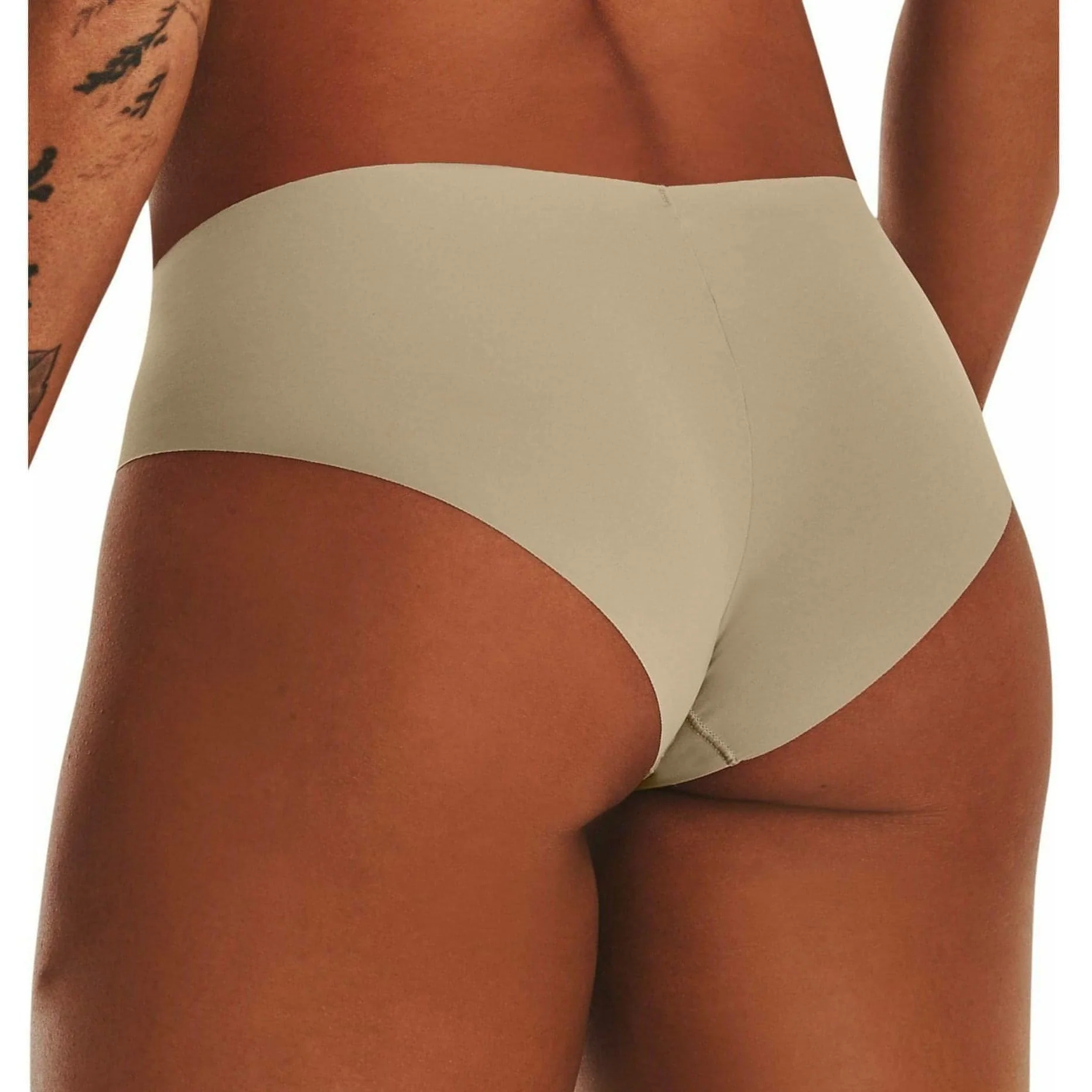 Under Armour Pure Stretch (3 Pack) Womens Hipster Brief - Beige - Image 2