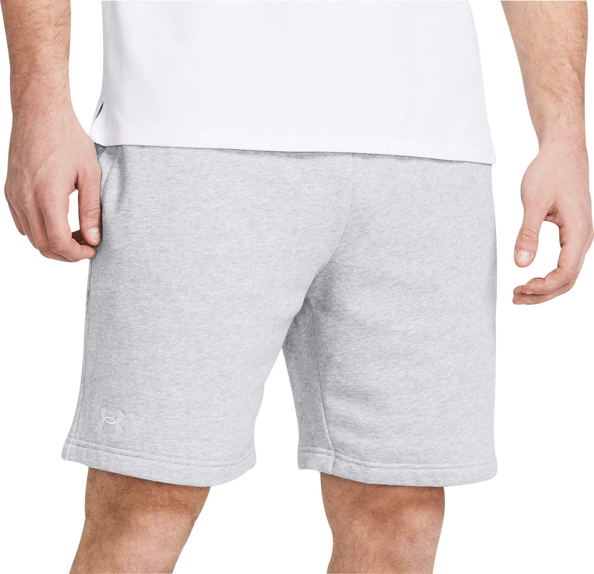 Under Armour Rival Fleece Mens Training Shorts - Grey