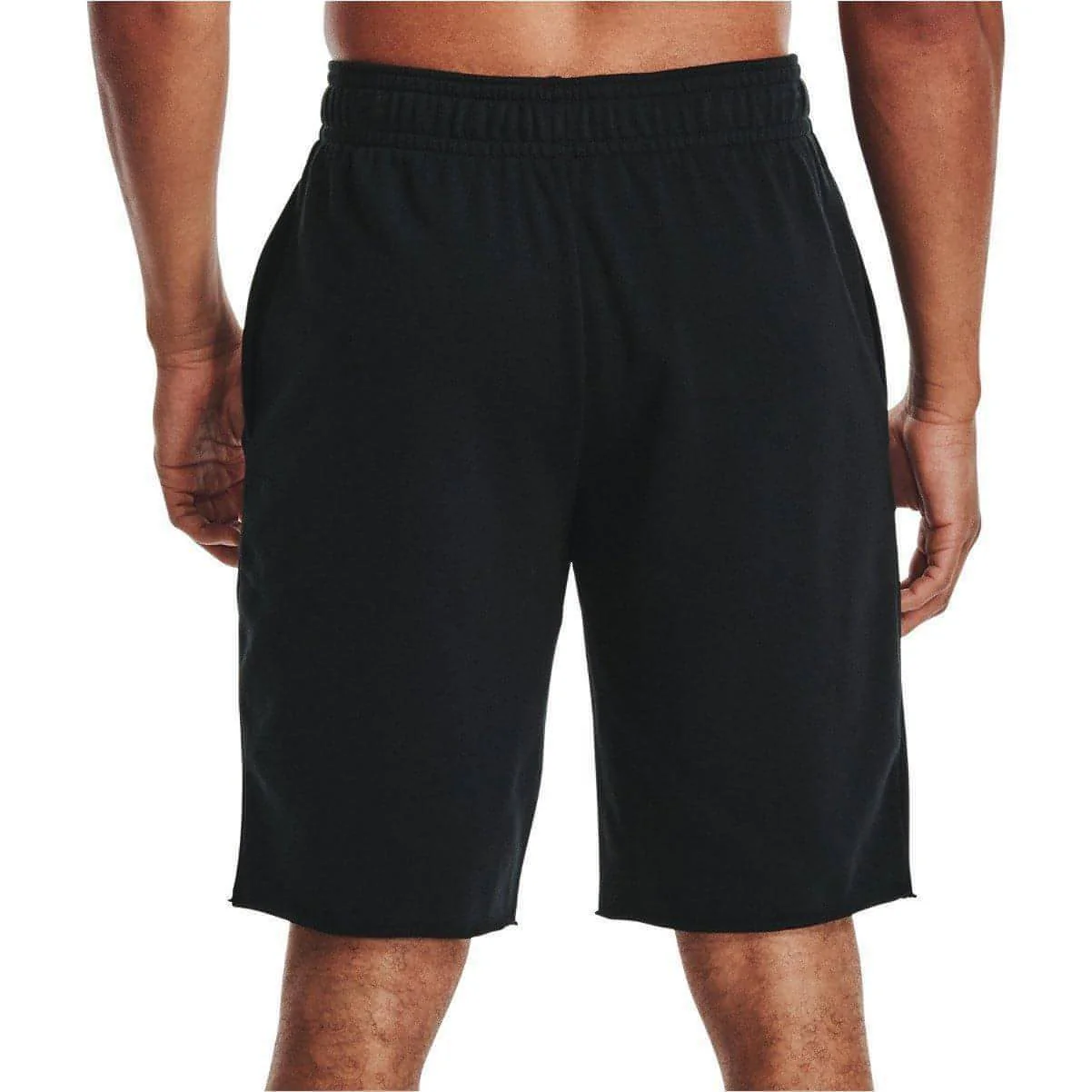 Under Armour Rival Terry Mens Training Shorts - Black - Image 2