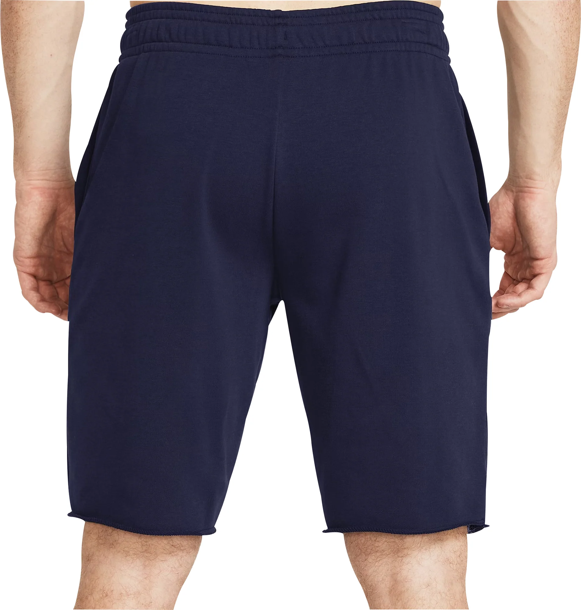 Under Armour Rival Terry Mens Training Shorts - Blue - Image 2