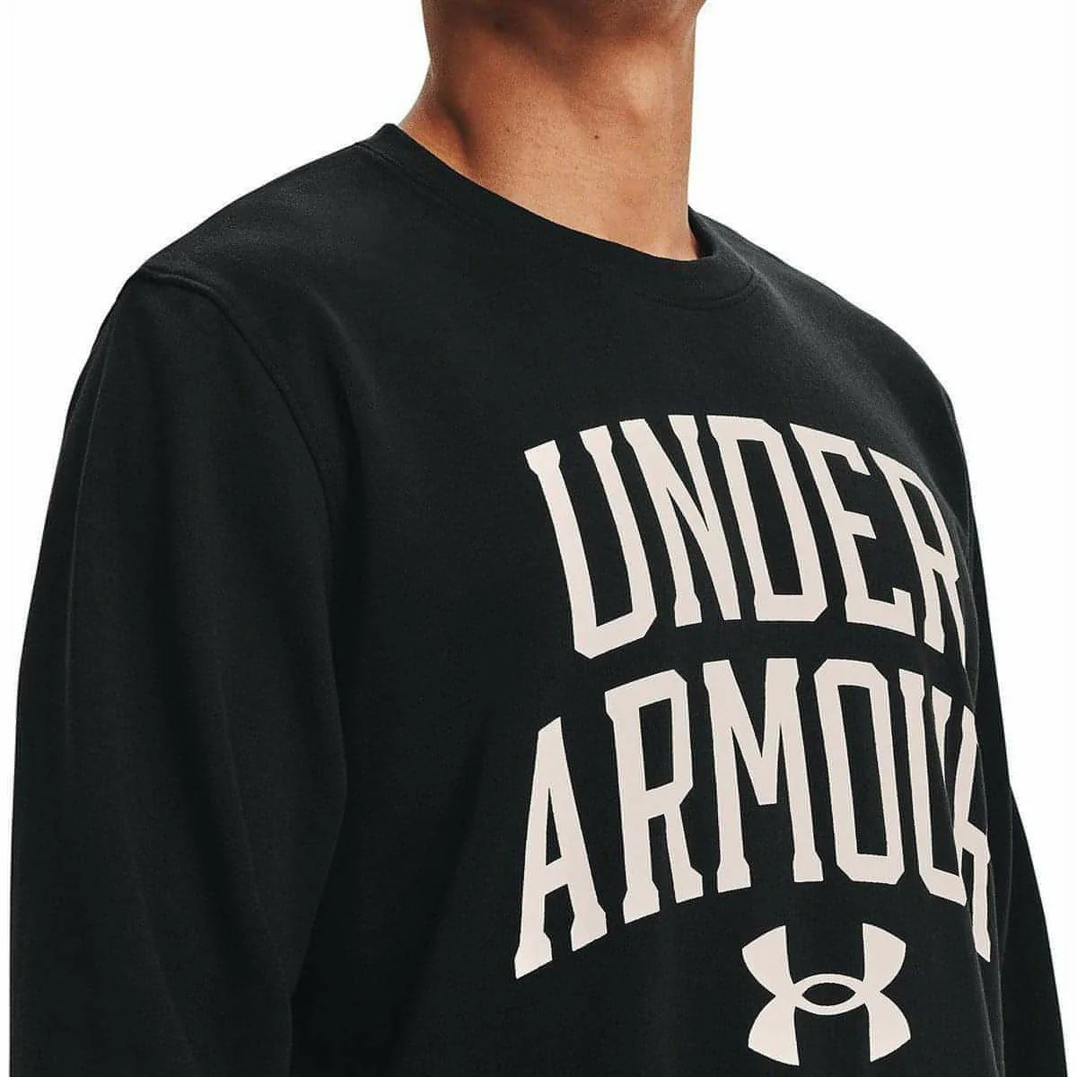 Under Armour Rival Terry Mens Training Sweatshirt - Black - Image 4
