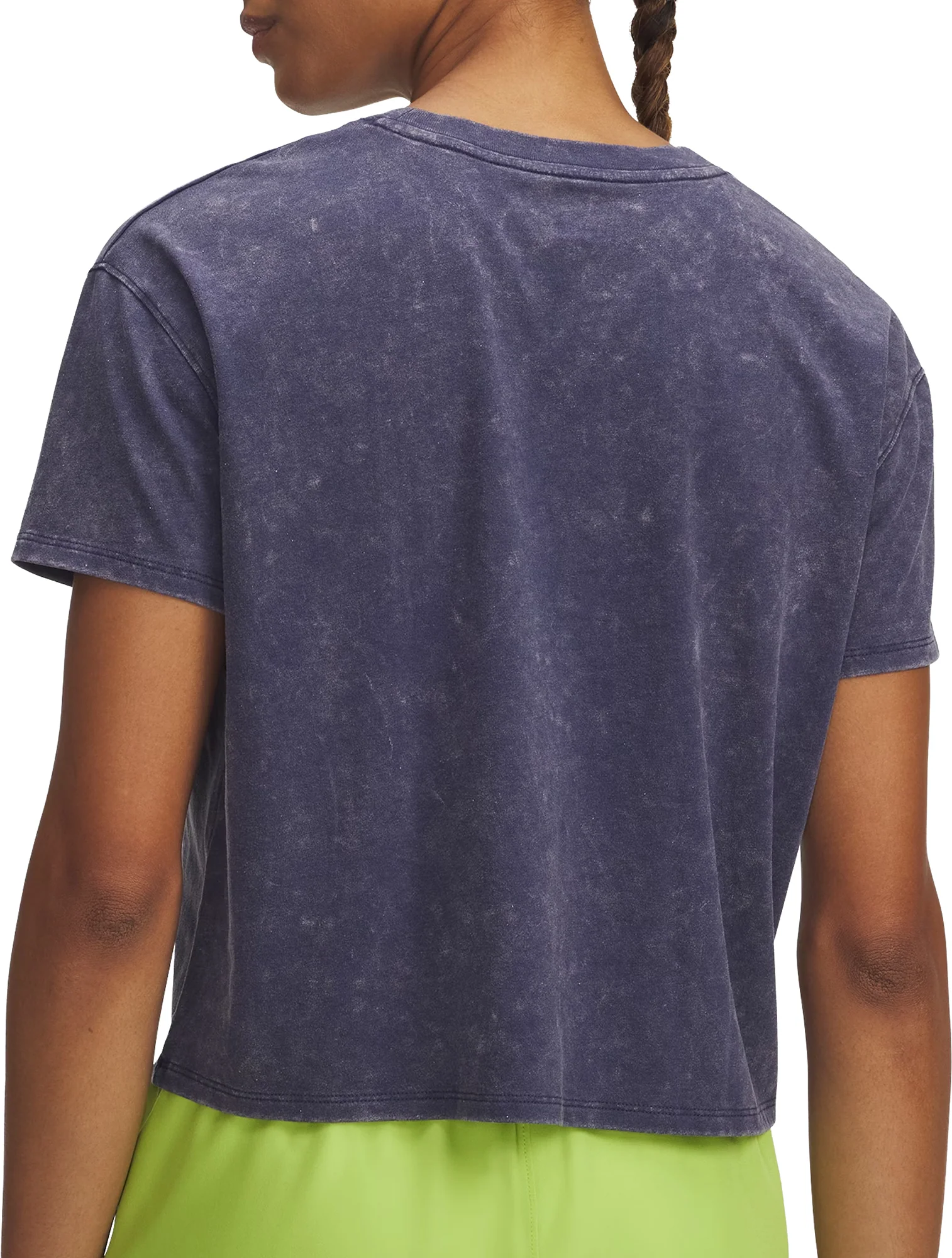 Under Armour Run Graphic Short Sleeve Womens Running Top - Blue - Image 2