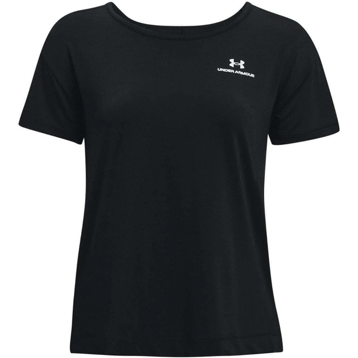 Under Armour Rush Energy Core Short Sleeve Womens Training Top - Black - Image 3
