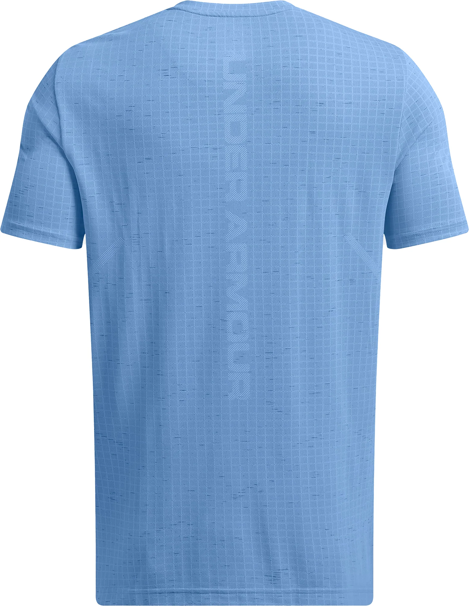 Under Armour Seamless Grid Short Sleeve Mens Training Top - Blue - Image 4
