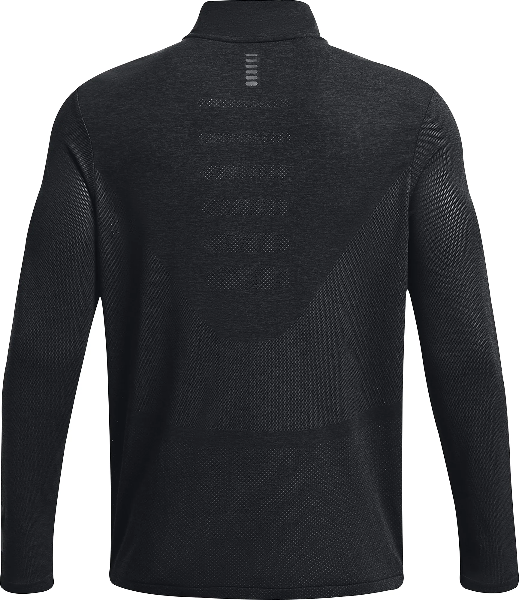Under Armour Seamless Stride Half Zip Long Sleeve Mens Running Top - Black - Image 4