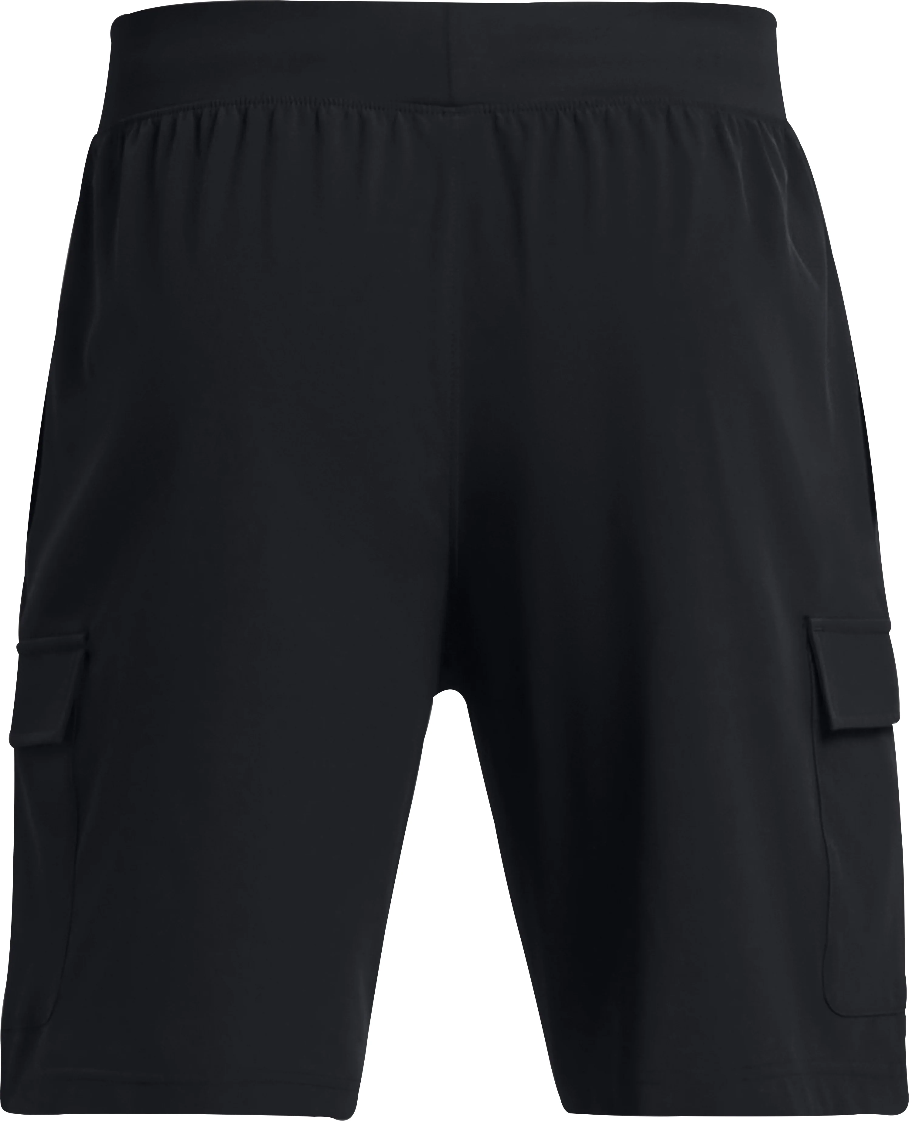 Under Armour Stretch Woven Cargo Mens Training Shorts - Black - Image 3