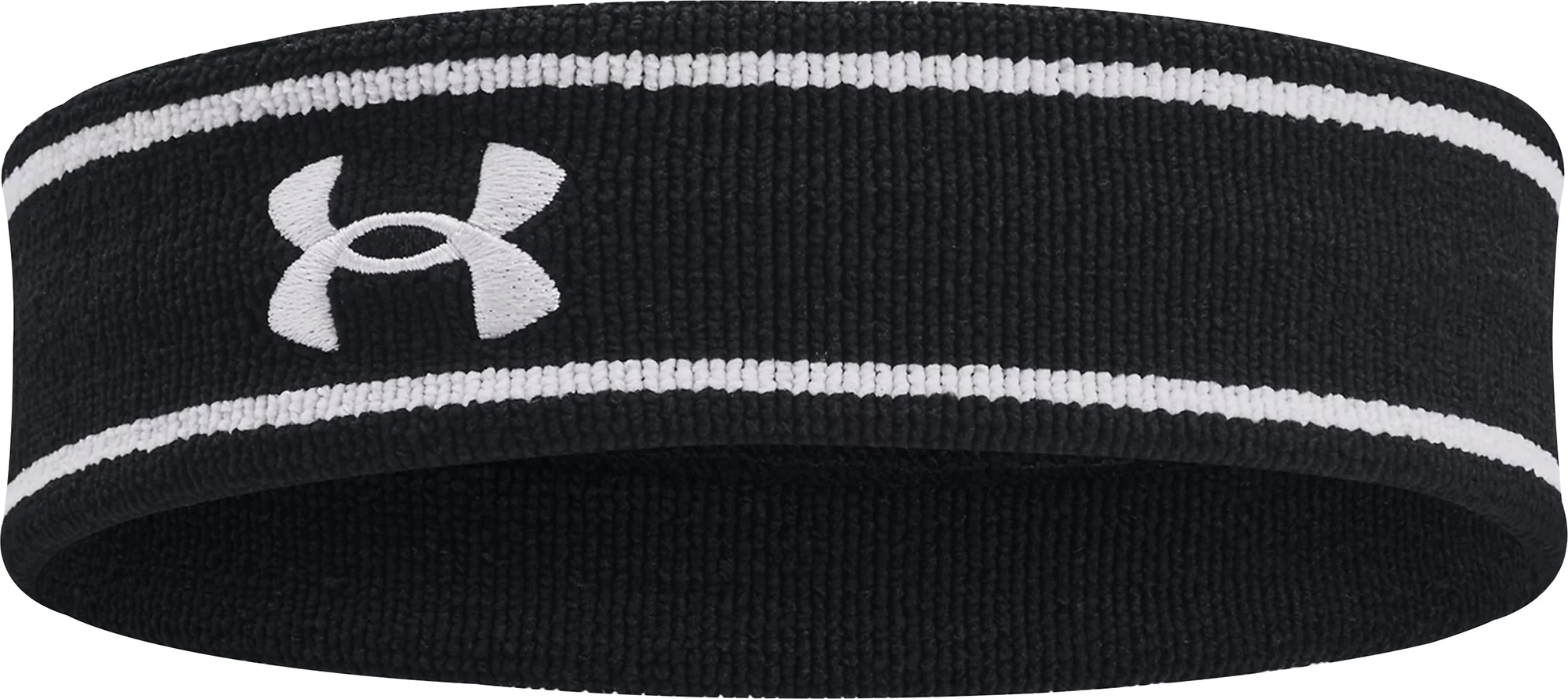 Under Armour Striped Performance Terry Headband - Black