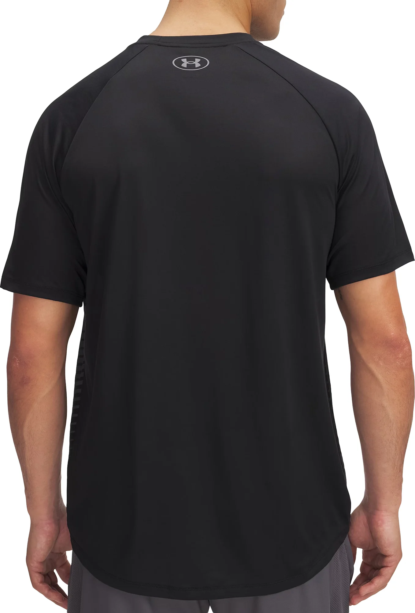 Under Armour Tech Fade Short Sleeve Mens Training Top - Black - Image 2