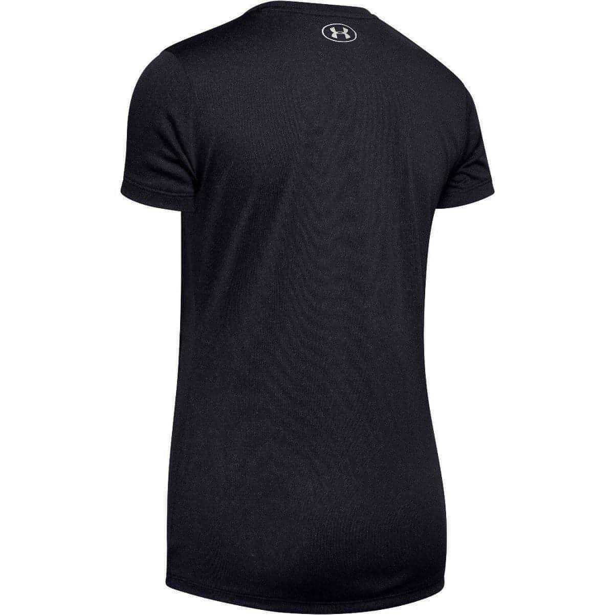 Under Armour Tech Graphic Short Sleeve Womens Training Top - Black - Image 5