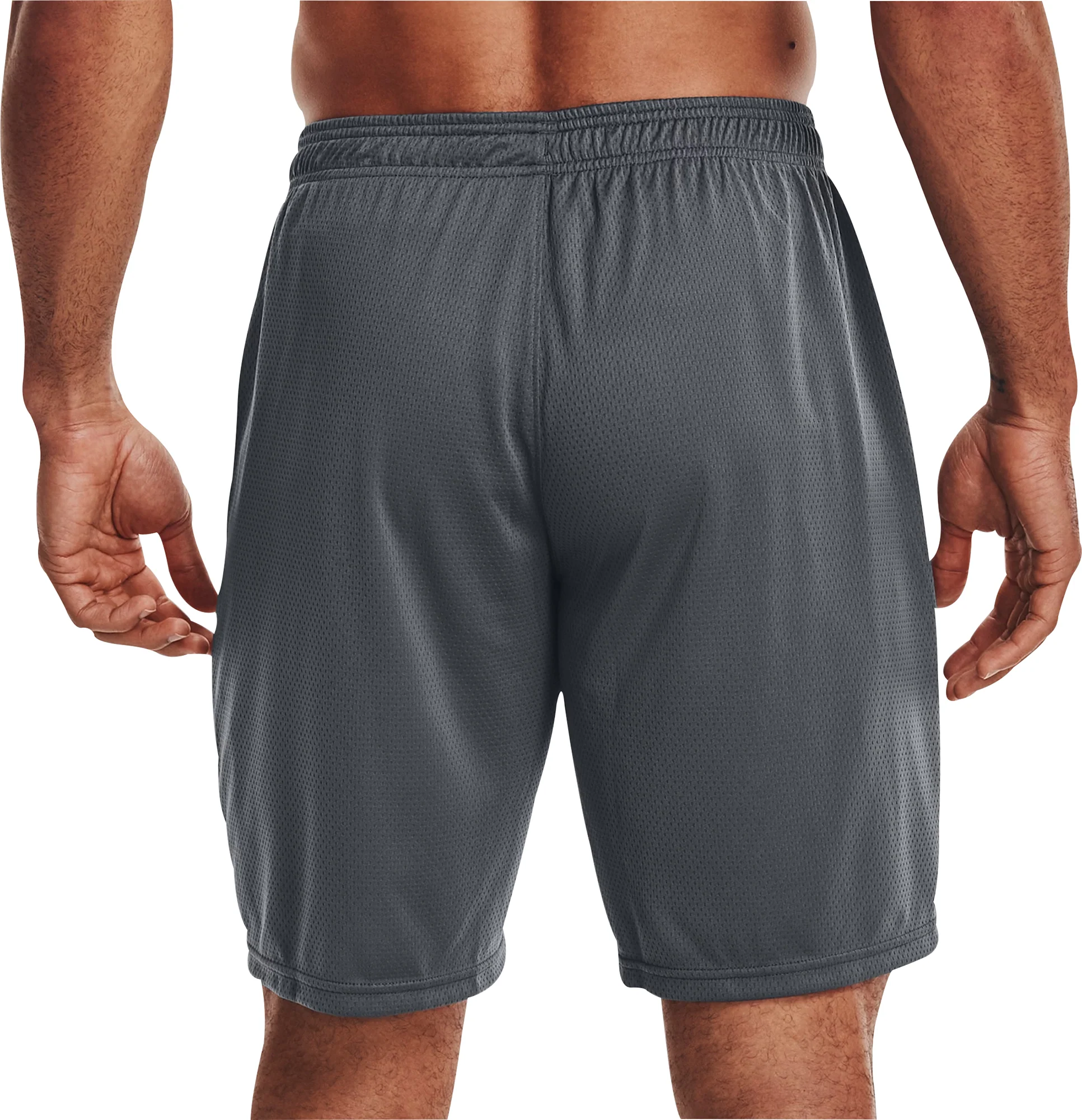 Under Armour Tech Mesh Mens Running Shorts - Grey - Image 2