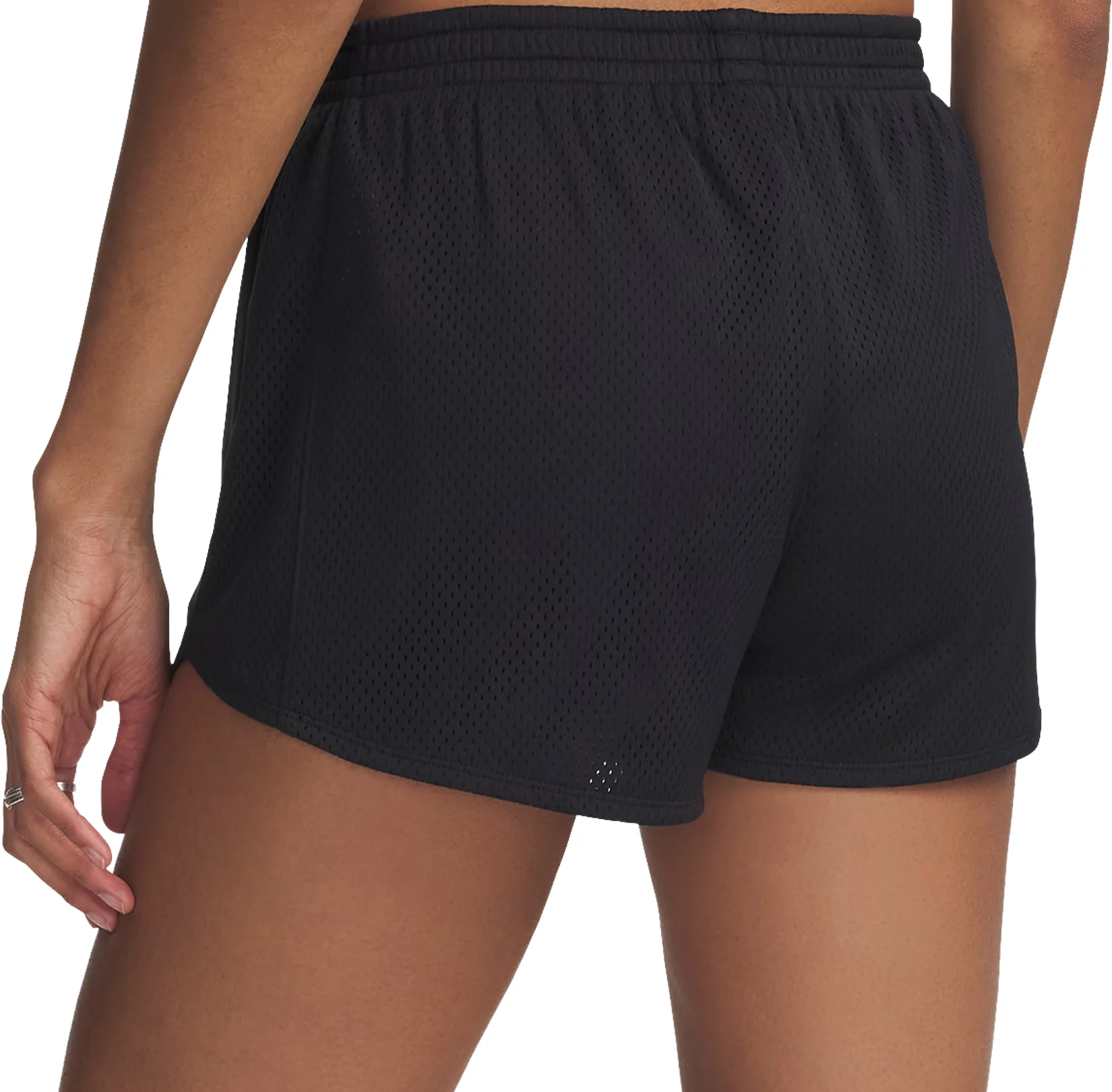 Under Armour Tech Mesh Play Up Womens Running Shorts - Black - Image 2