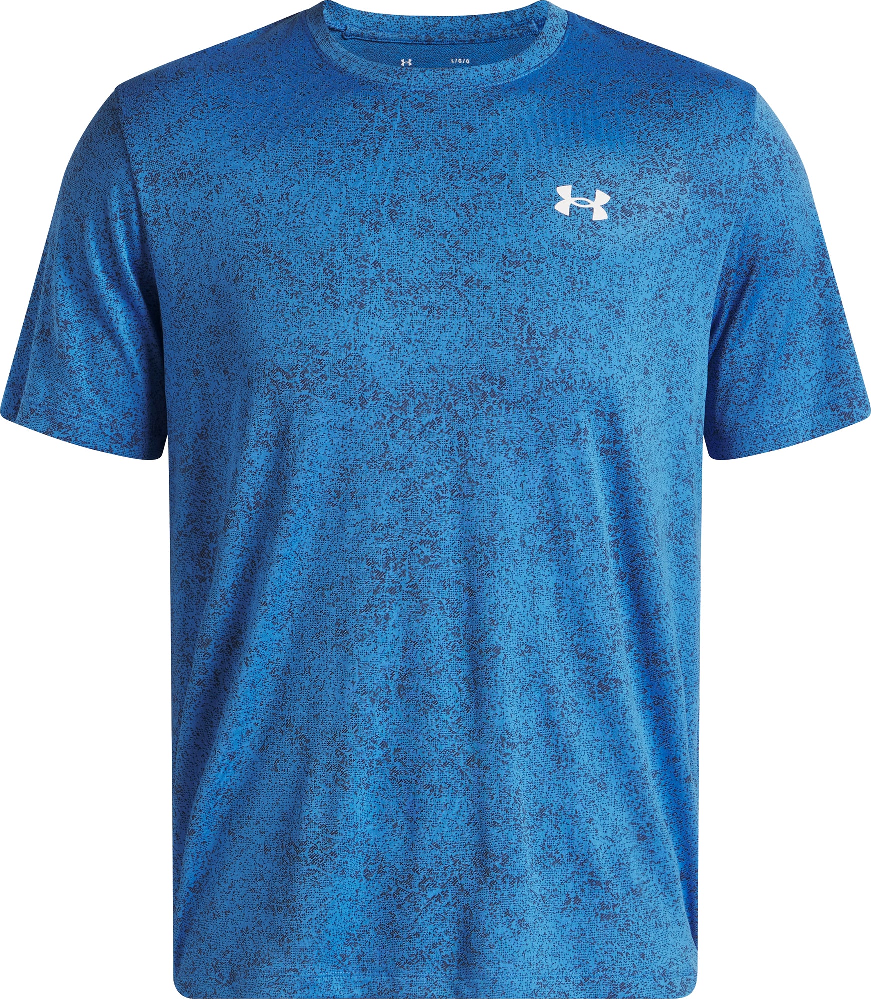 Under Armour Tech Pixelate Short Sleeve Mens Training Top - Blue - Image 3