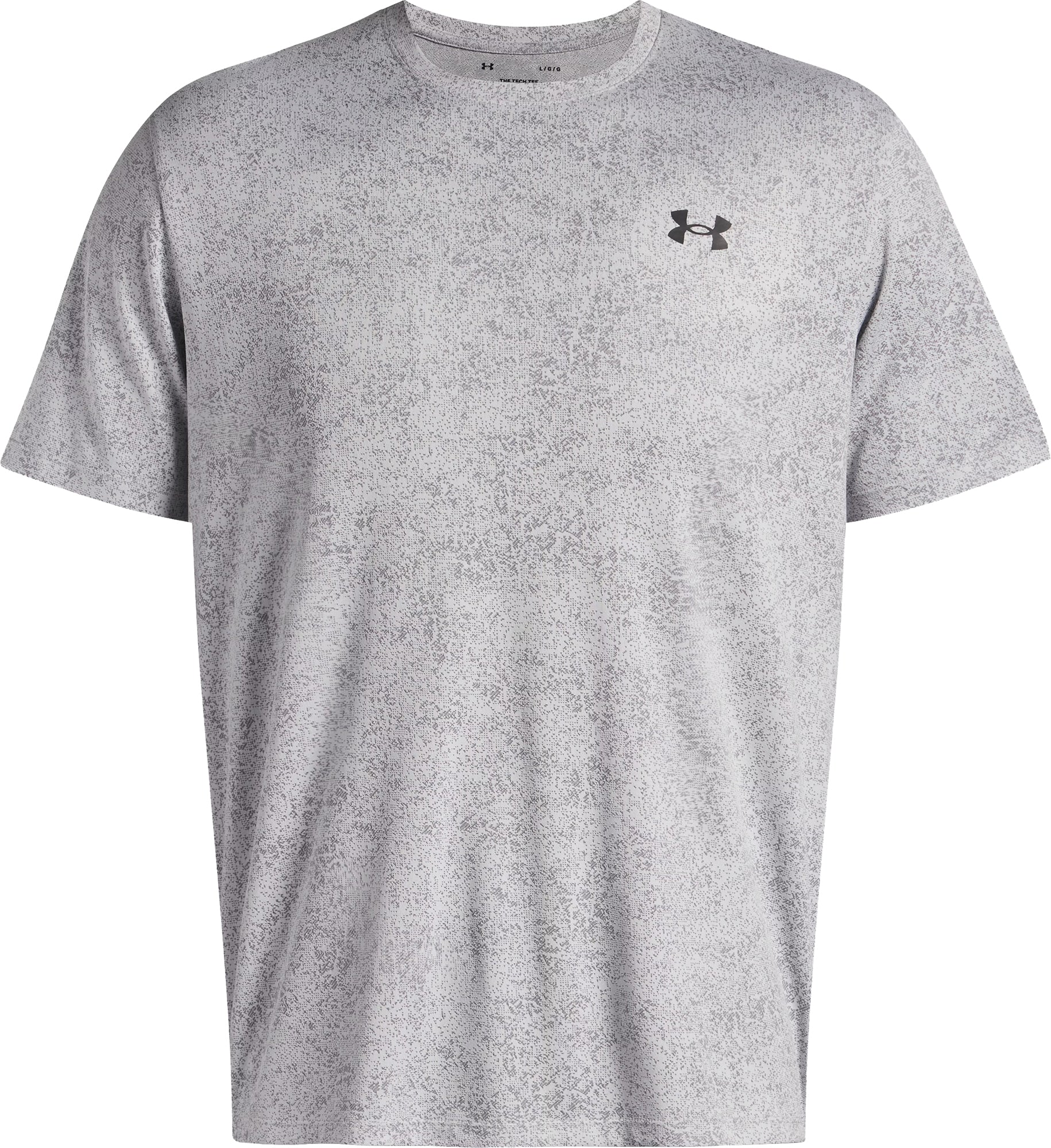 Under Armour Tech Pixelate Short Sleeve Mens Training Top - Grey - Image 3