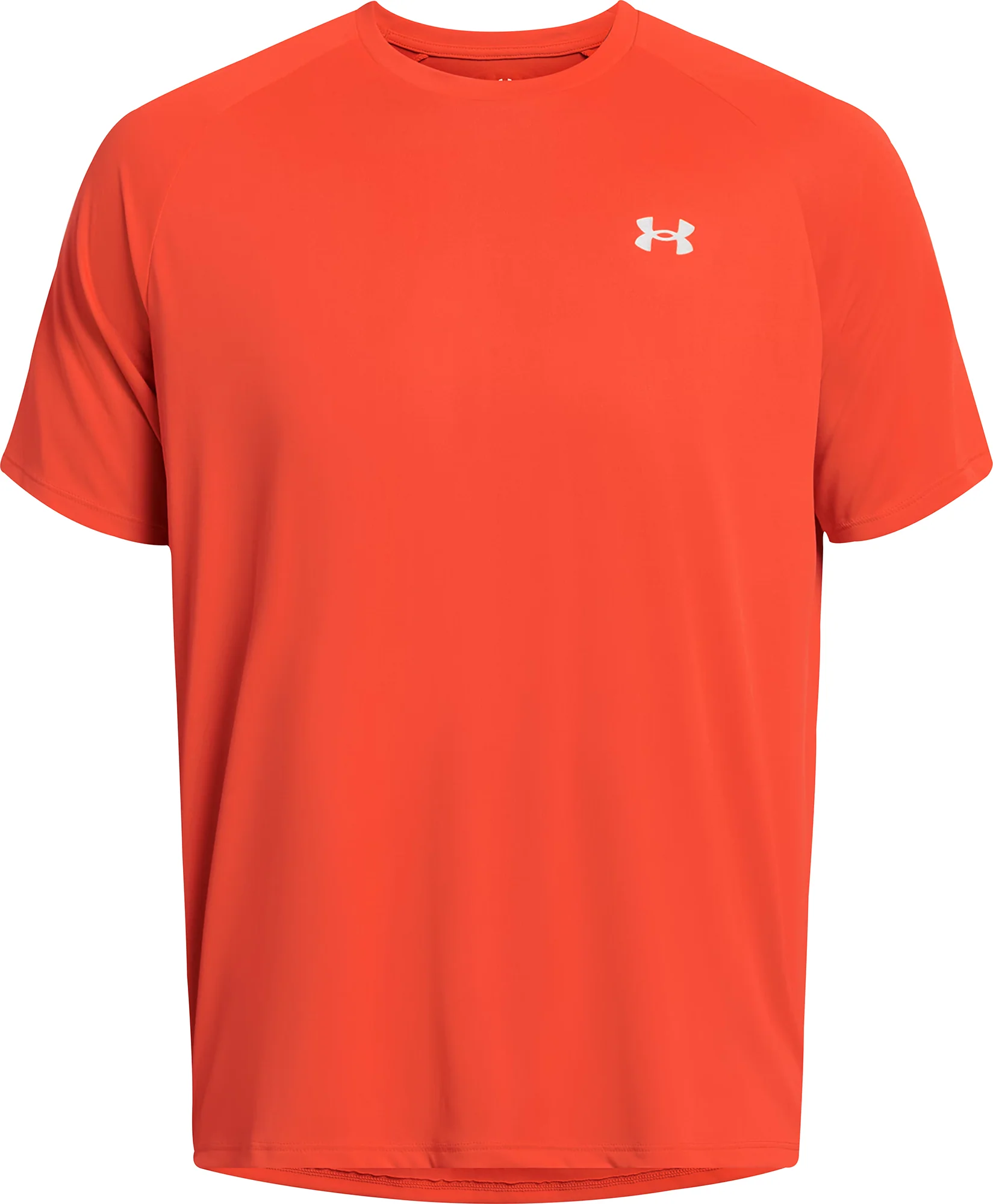 Under Armour Tech Reflective Short Sleeve Mens Running Top - Orange - Image 3